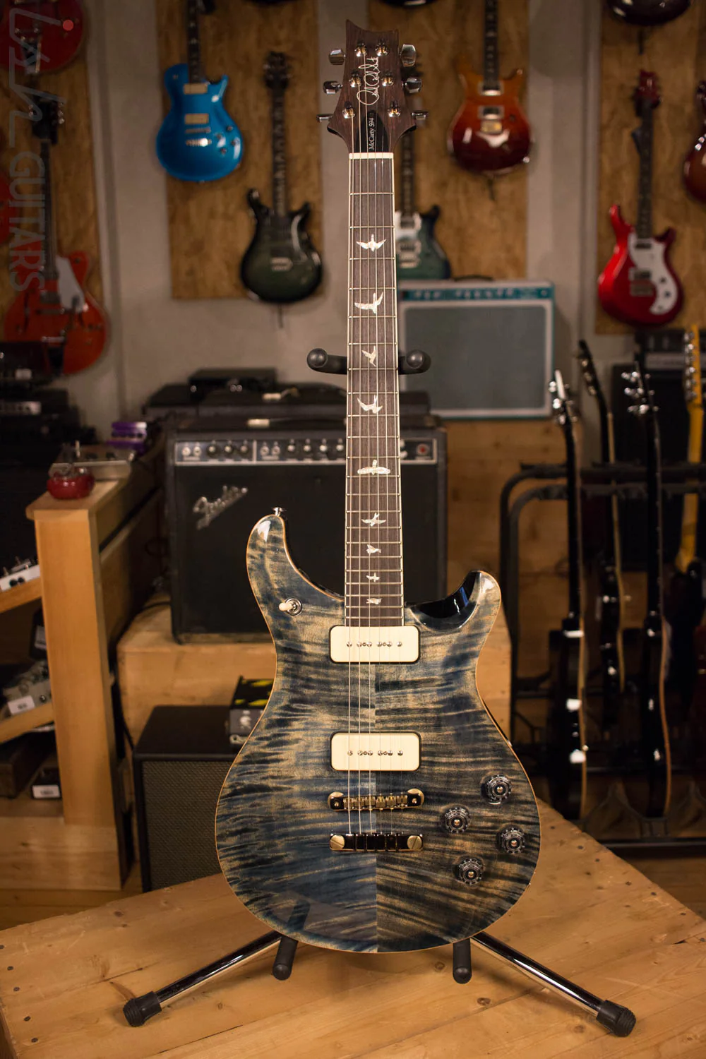 Paul Reed Smith McCarty 594 Soapbar 10 Top Limited Edition Faded Whale Blue - Image 2