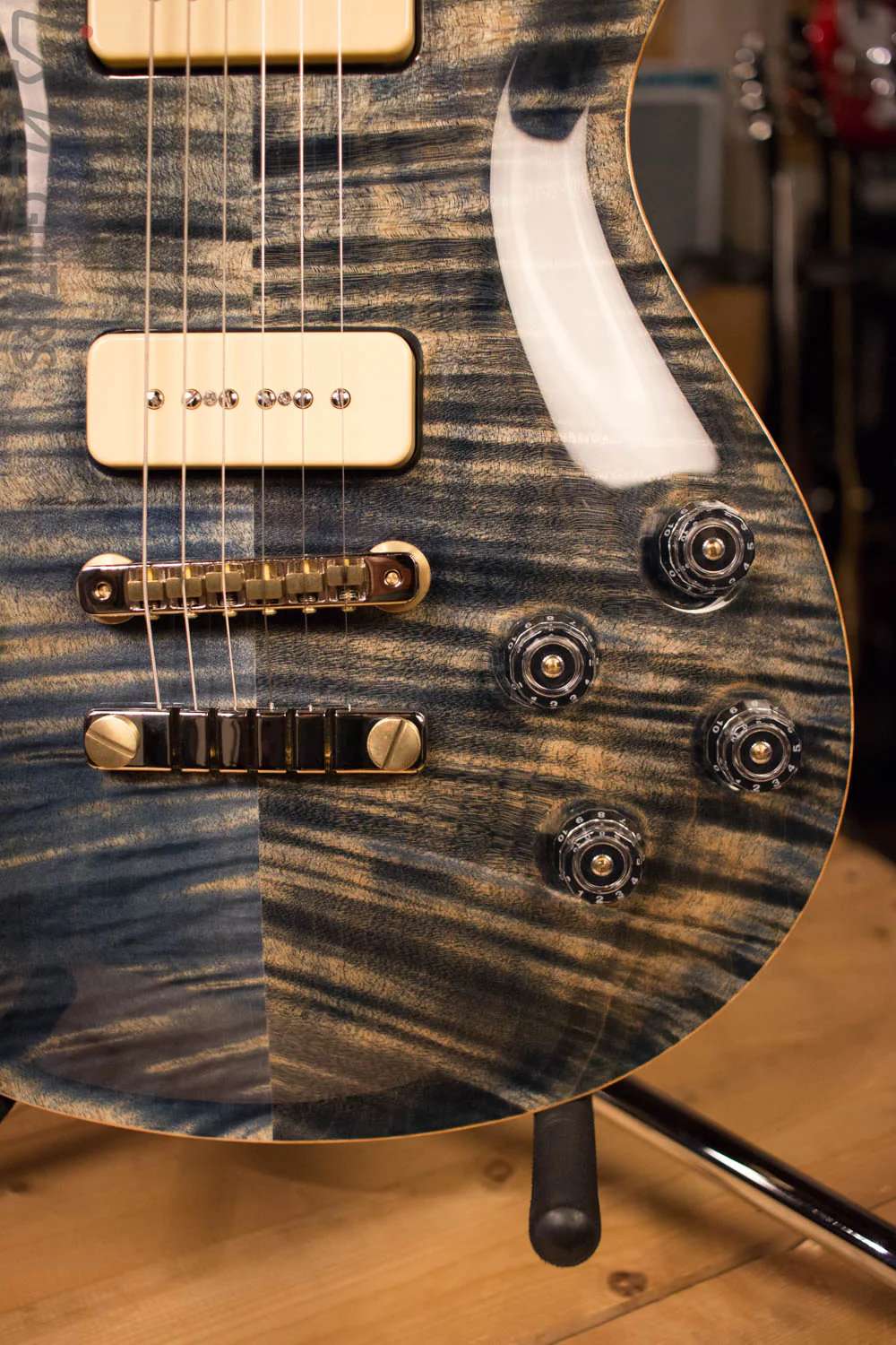Paul Reed Smith McCarty 594 Soapbar 10 Top Limited Edition Faded Whale Blue - Image 4