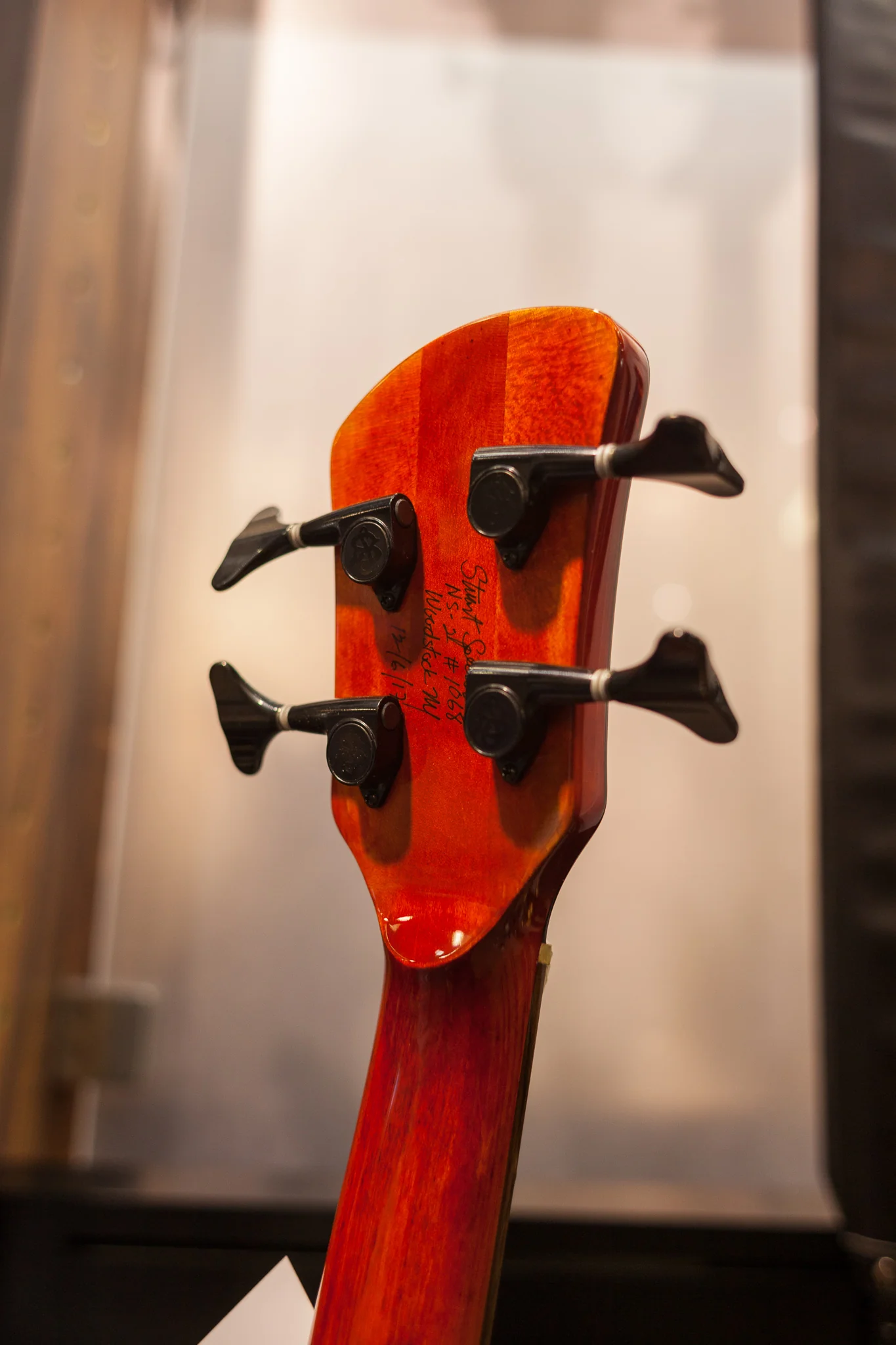ON-HOLD - NAMM 2018 USA Spector NS-2 Inferno Red Buckeye Burl Bass Guitar - Image 2