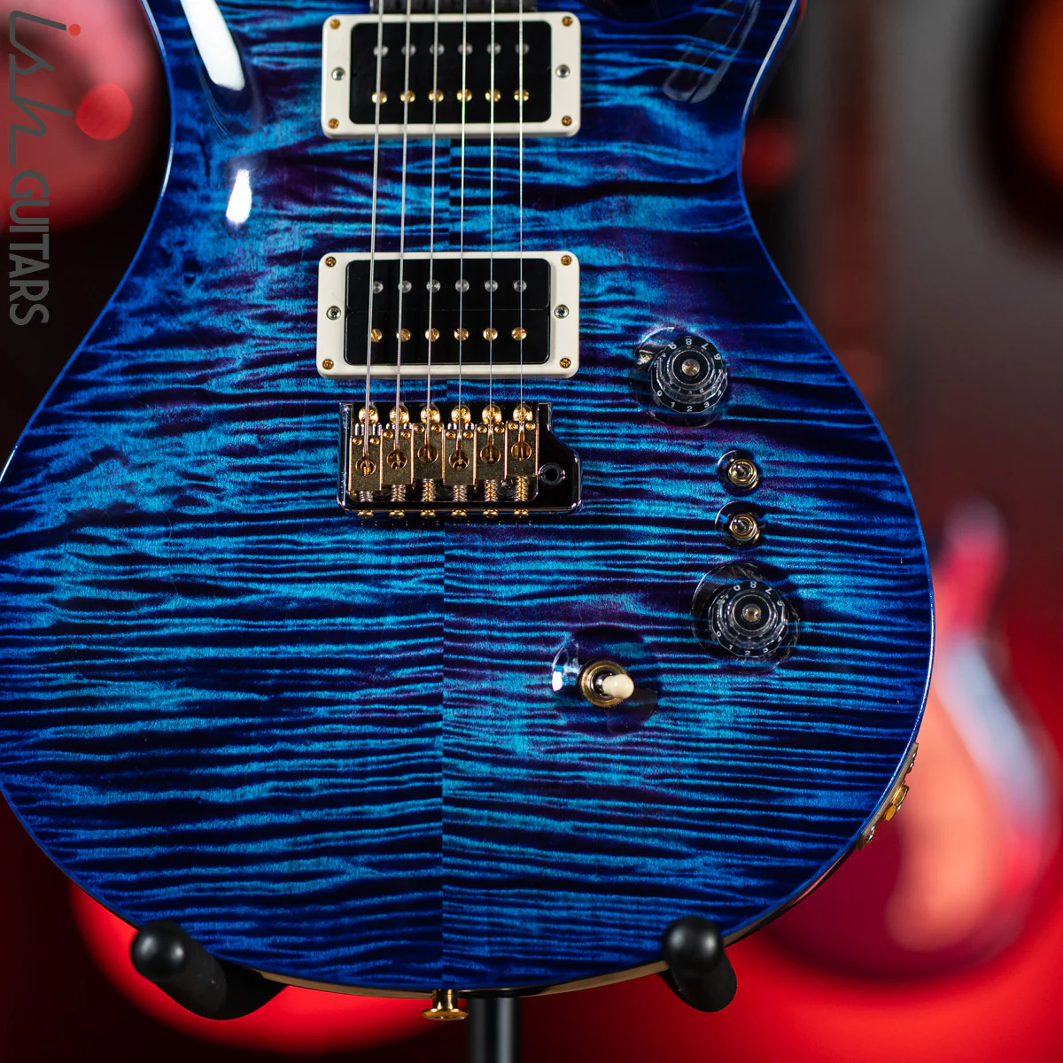 PRS 35th Anniversary Custom 24 Aqua Blue Wrap 10 Top - Image 4