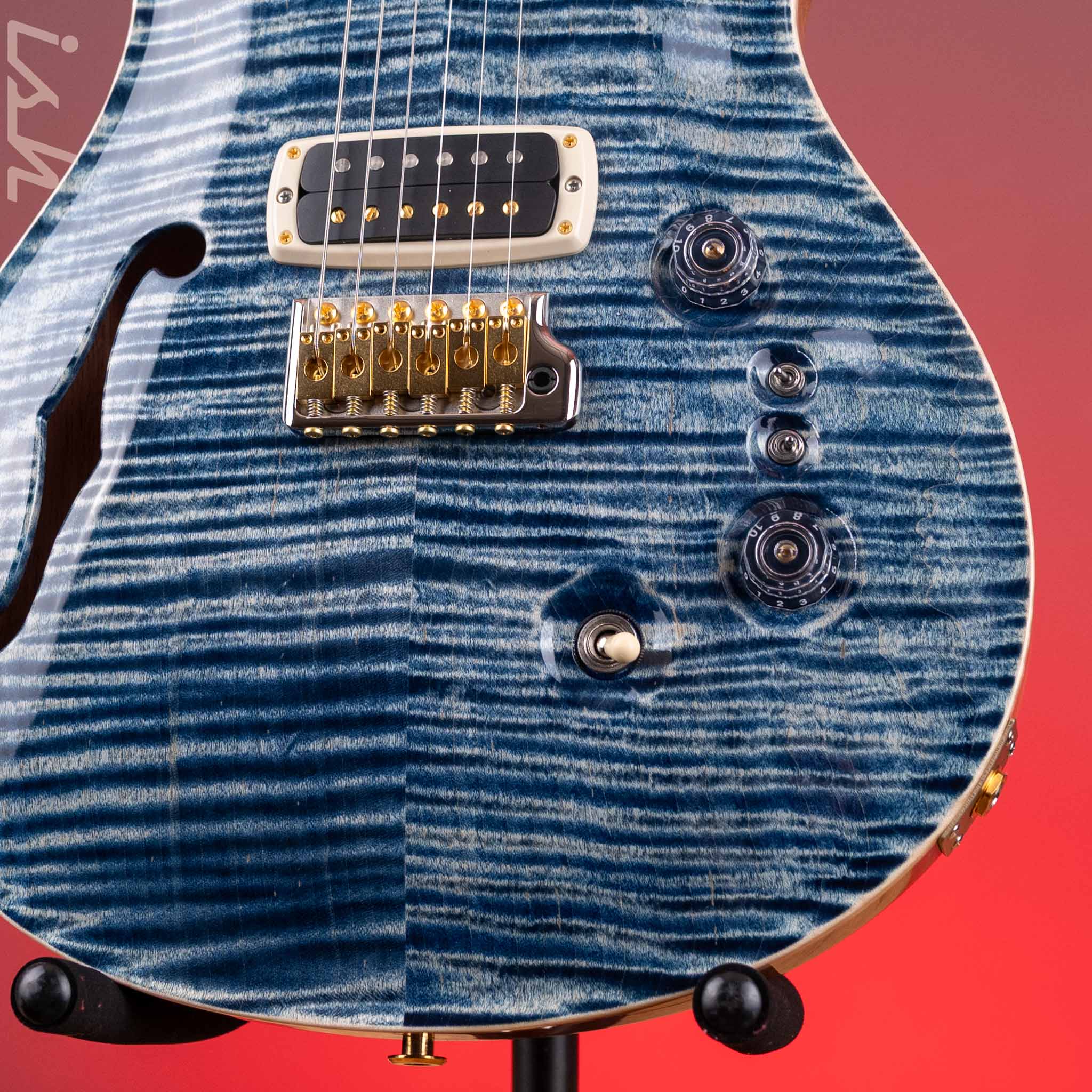 PRS 40th Anniversary Custom 24-08 Semi-Hollow Limited Edition Faded Whale Blue - Image 5