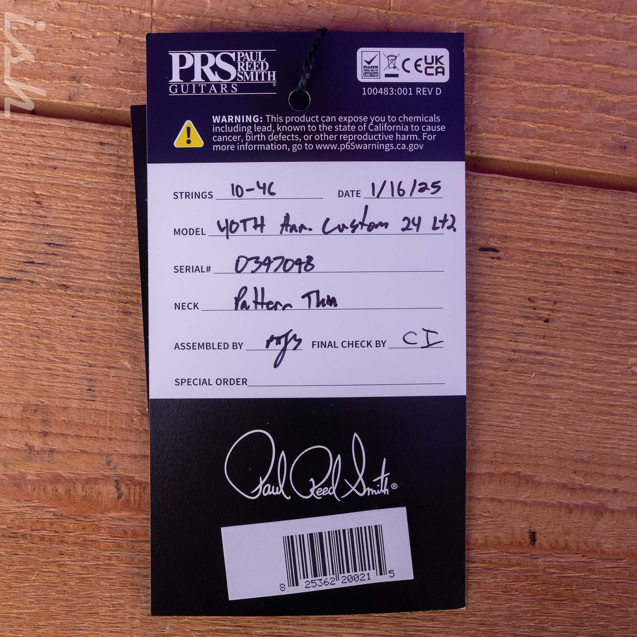 PRS Custom 24 40th Anniversary Tiger Eye - Image 12