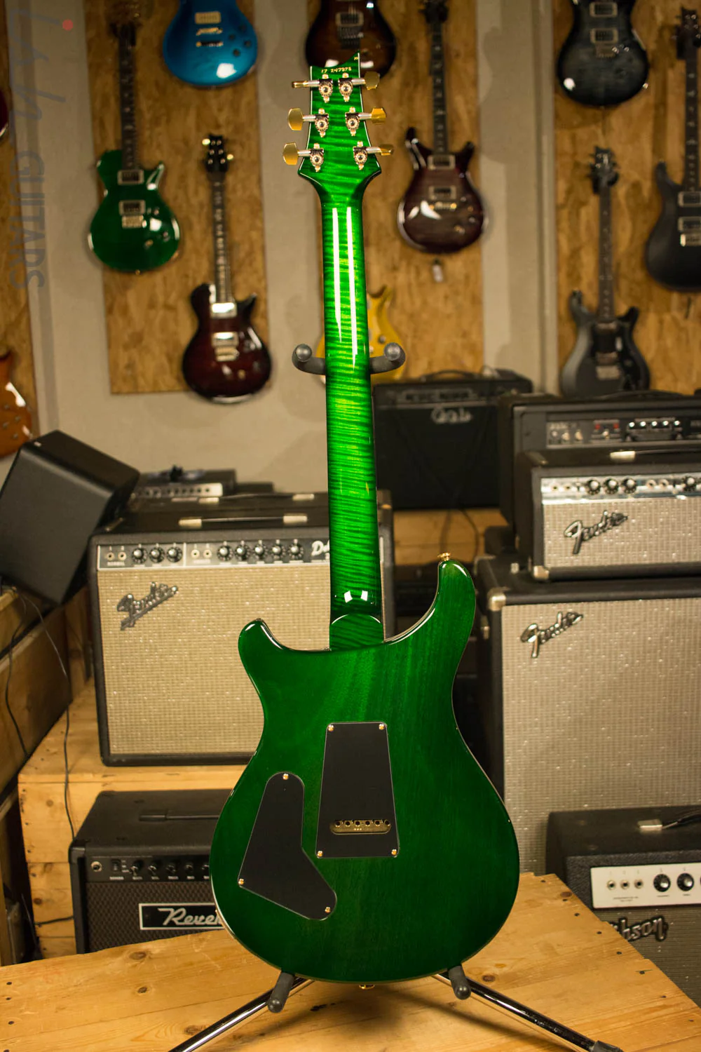 2017 Paul Reed Smith PRS Custom 24 Flamed Maple Neck! 10 Top Eriza Verde - Image 8