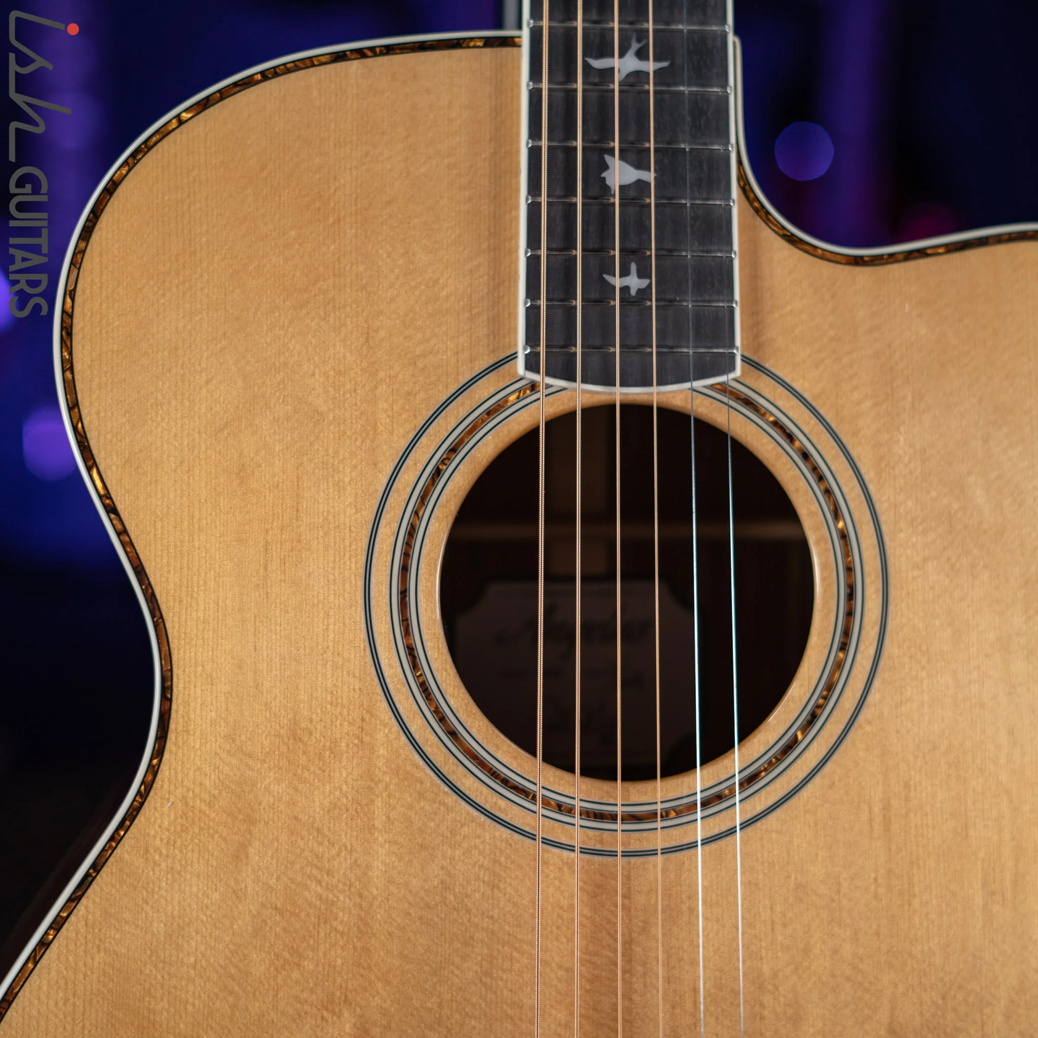 2021 PRS SE Angelus A40E Acoustic Electric Guitar Natural - Image 4