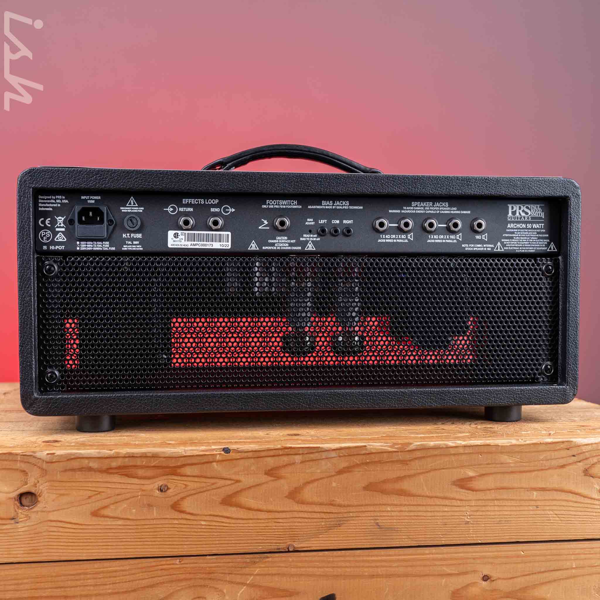 PRS Archon 50 50W Tube Amp Head Stealth Black Demo - Image 4