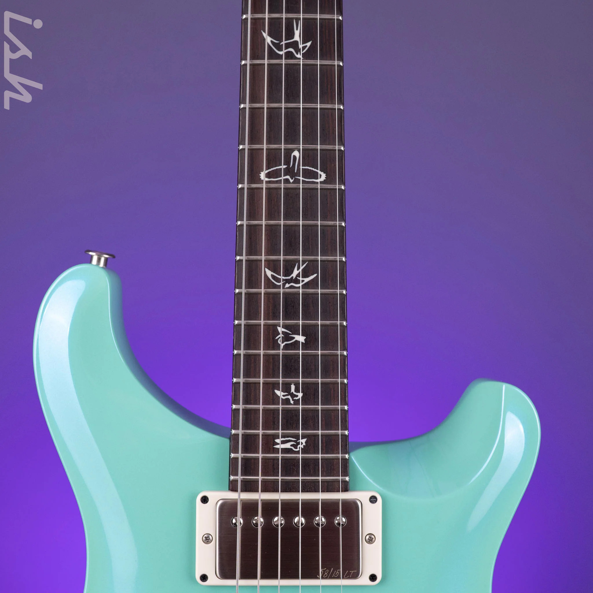 PRS CE 22 Powder Blue w/ Black Satin Neck - Image 6