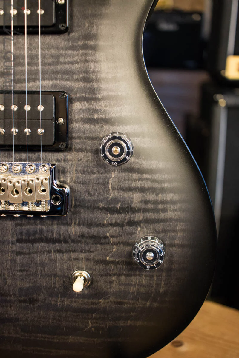 Paul Reed Smith PRS CE24 Satin Custom Color Satin Grey Black Electric Guitar - Image 4