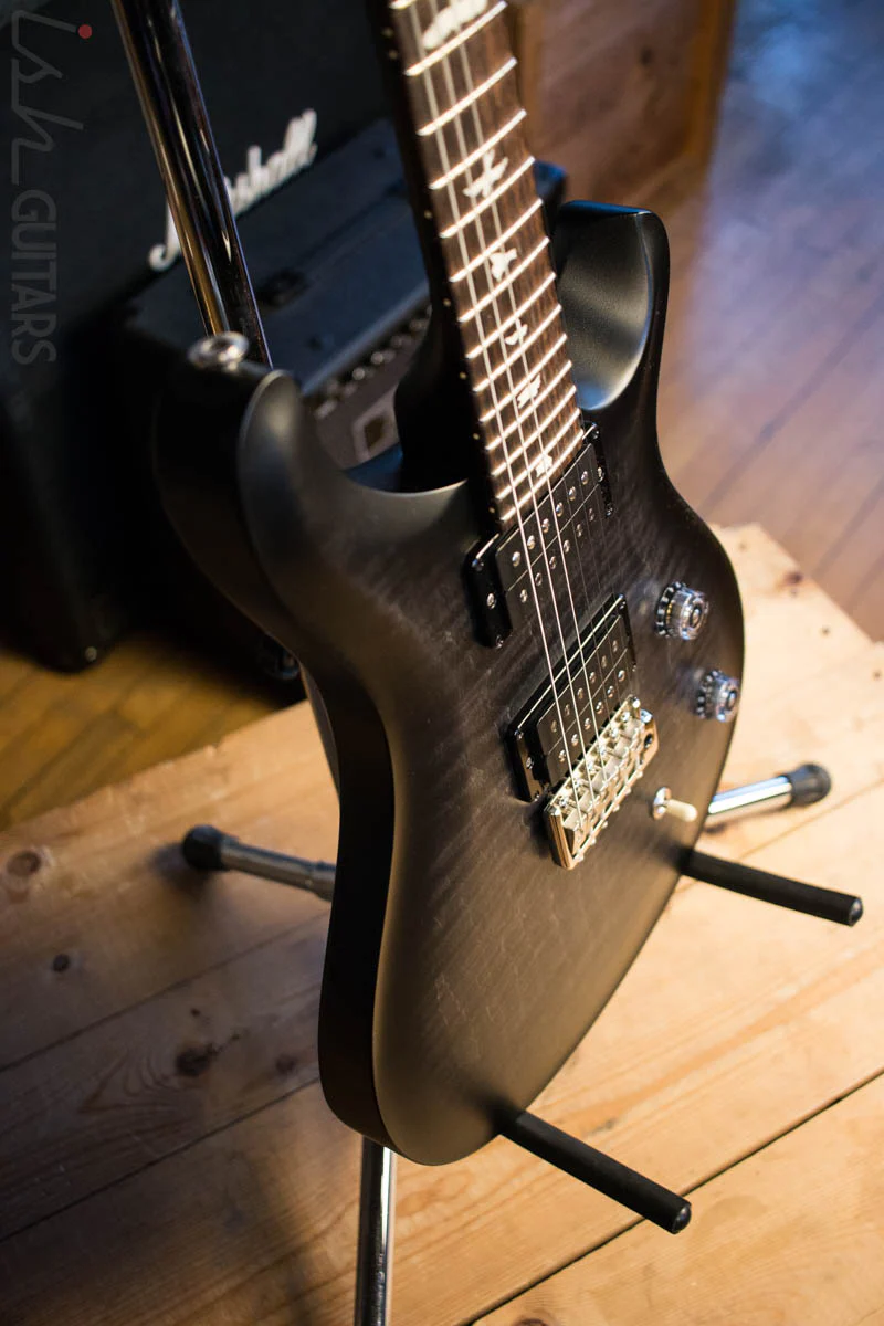 Paul Reed Smith PRS CE24 Satin Custom Color Satin Grey Black Electric Guitar - Image 6