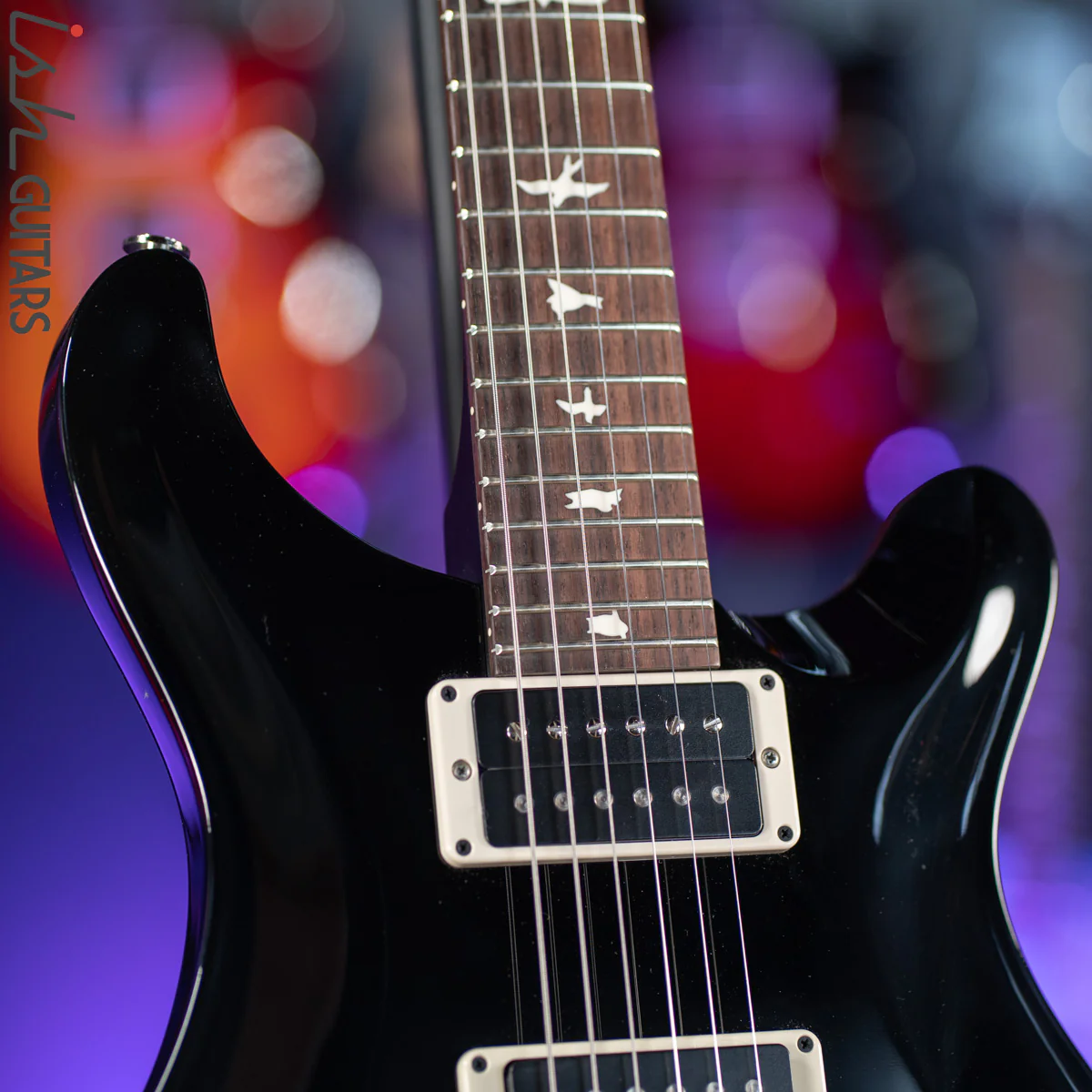2021 PRS CE 24 Semi-Hollow Electric Guitar Black - Image 5