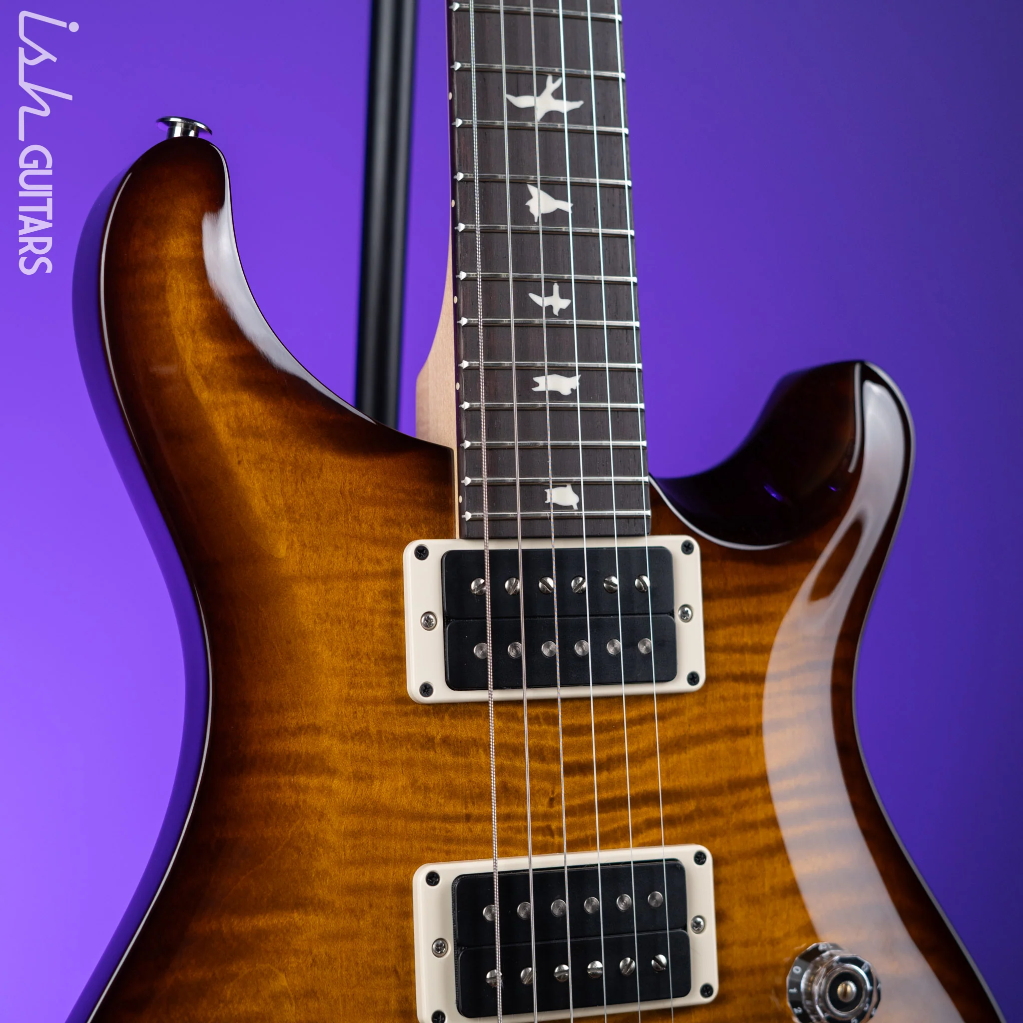 PRS CE 24 Electric Guitar Black Amber - Image 3