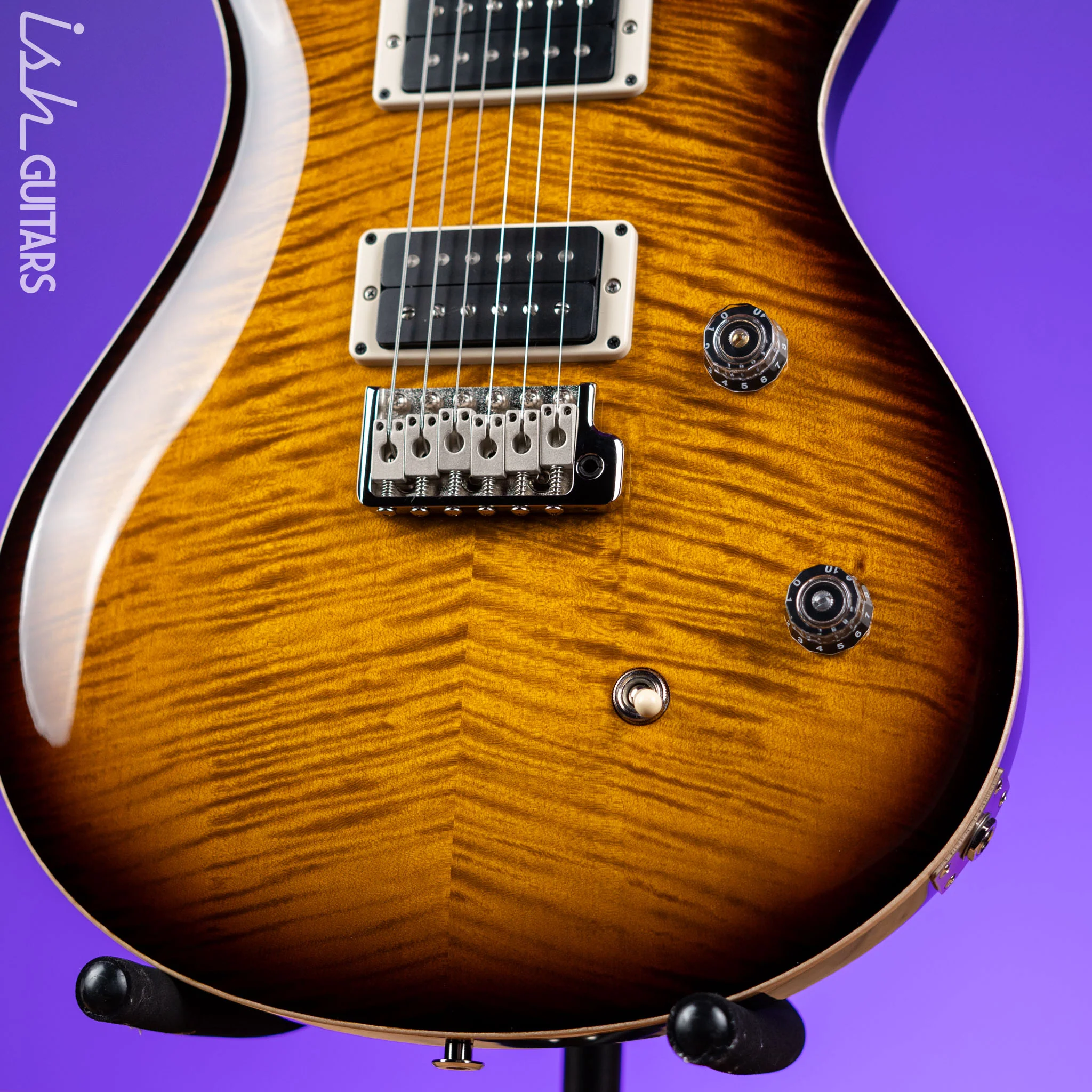 PRS CE 24 Electric Guitar Black Amber - Image 4