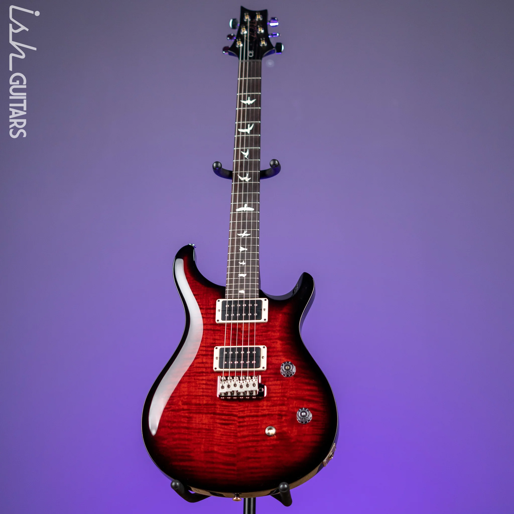 PRS CE 24 Electric Guitar Fire Red Burst Smokewrap Custom Color - Image 2