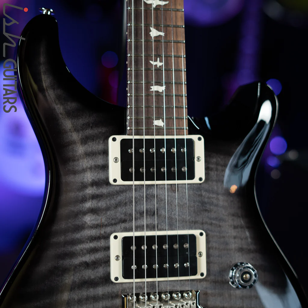 2021 PRS CE 24 Electric Guitar Grey Black w/ Black Wrap Burst - Image 3
