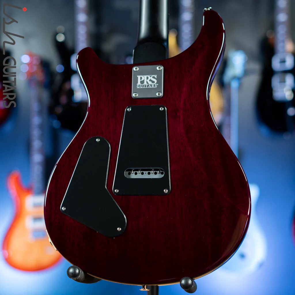 PRS CE 24 Electric Guitar Grey Black w/ Purple & Black Wrap Burst - Image 10