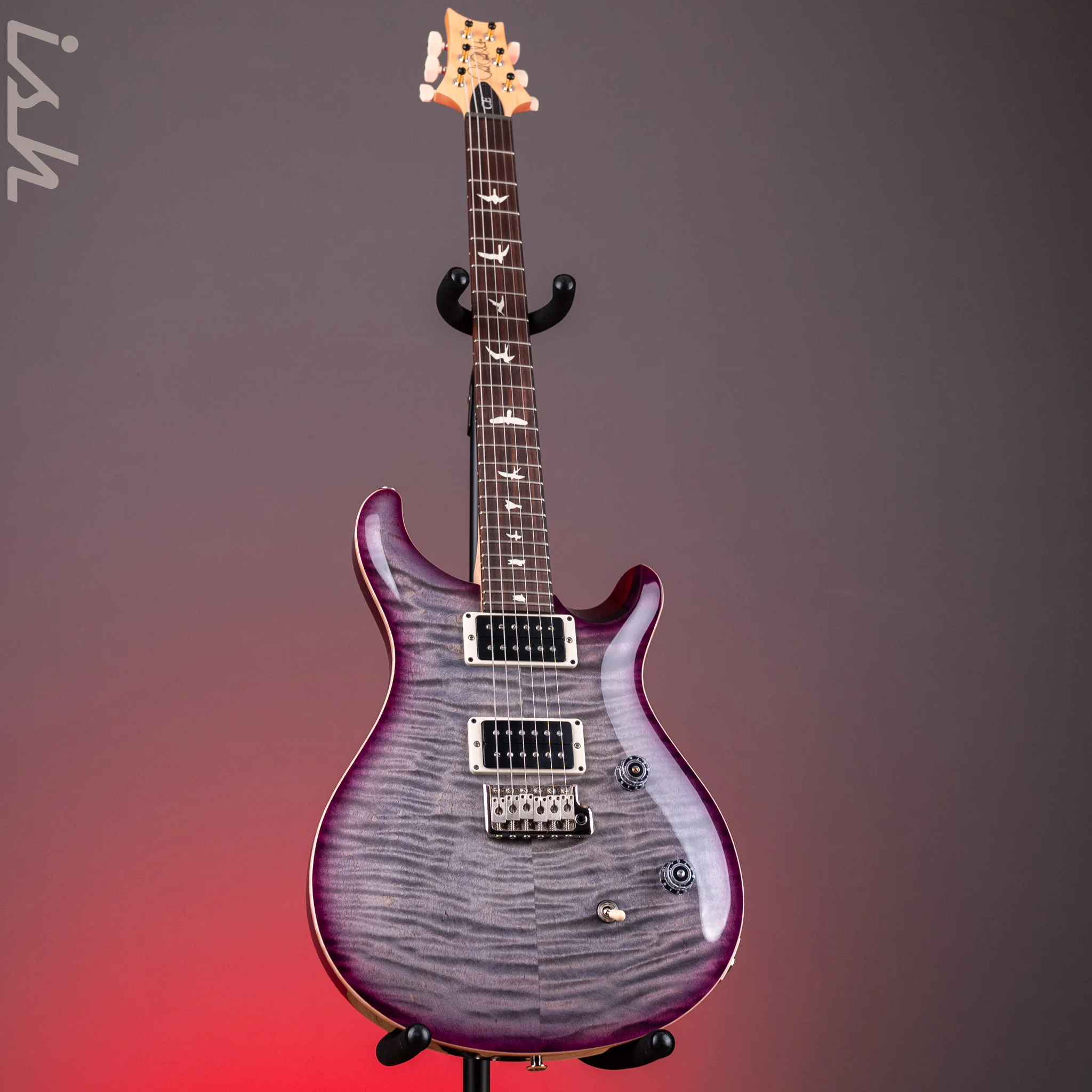 PRS CE 24 Faded Gray Black Purple Burst Custom Color - Image 2
