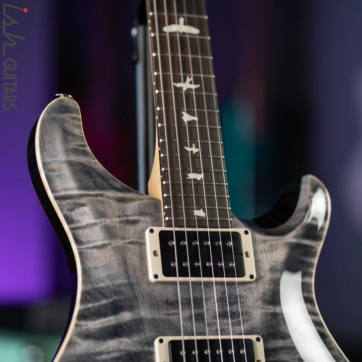 PRS CE 24 Faded Grey Black Electric Guitar - Image 5