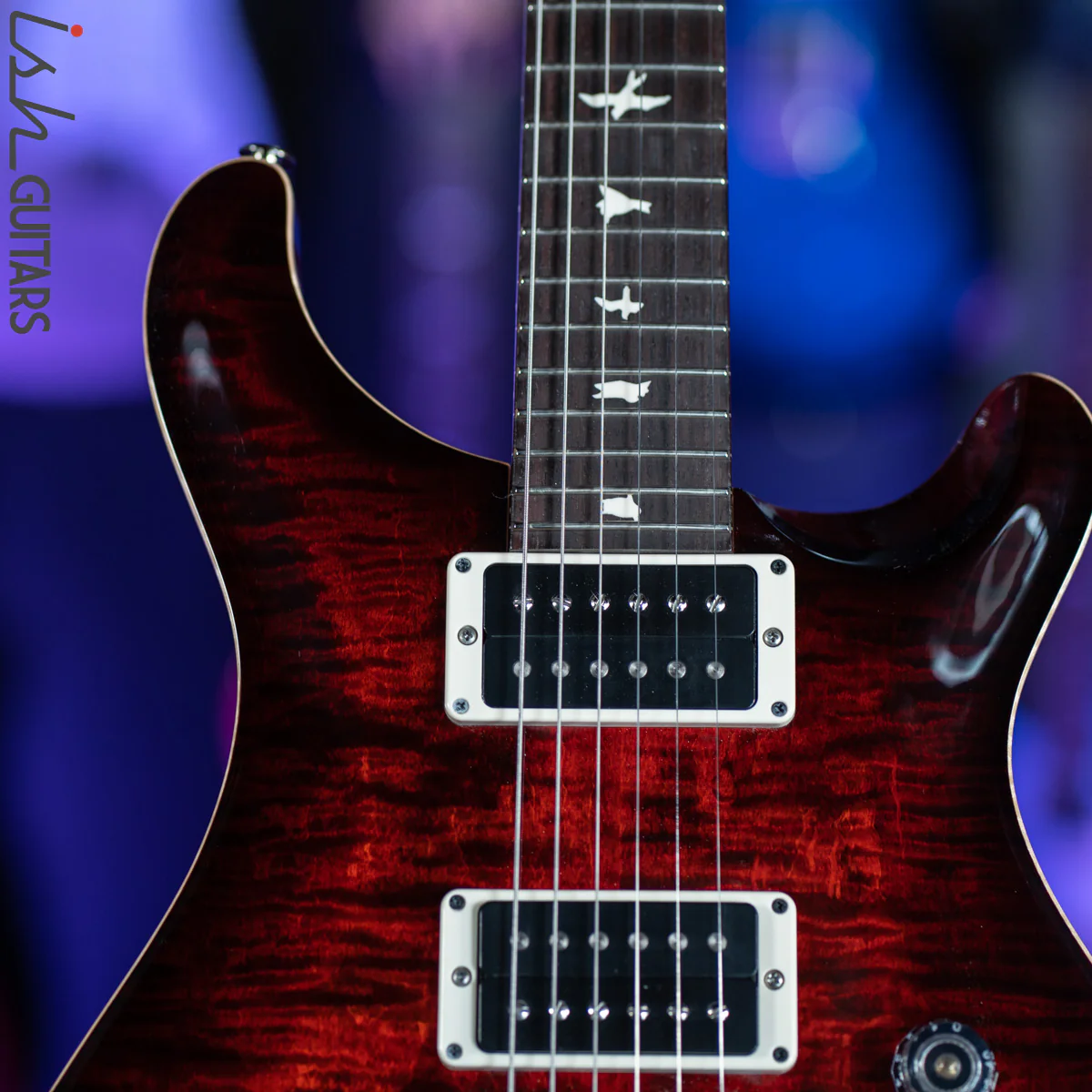 PRS CE 24 Fire Red Burst Electric Guitar - Image 3