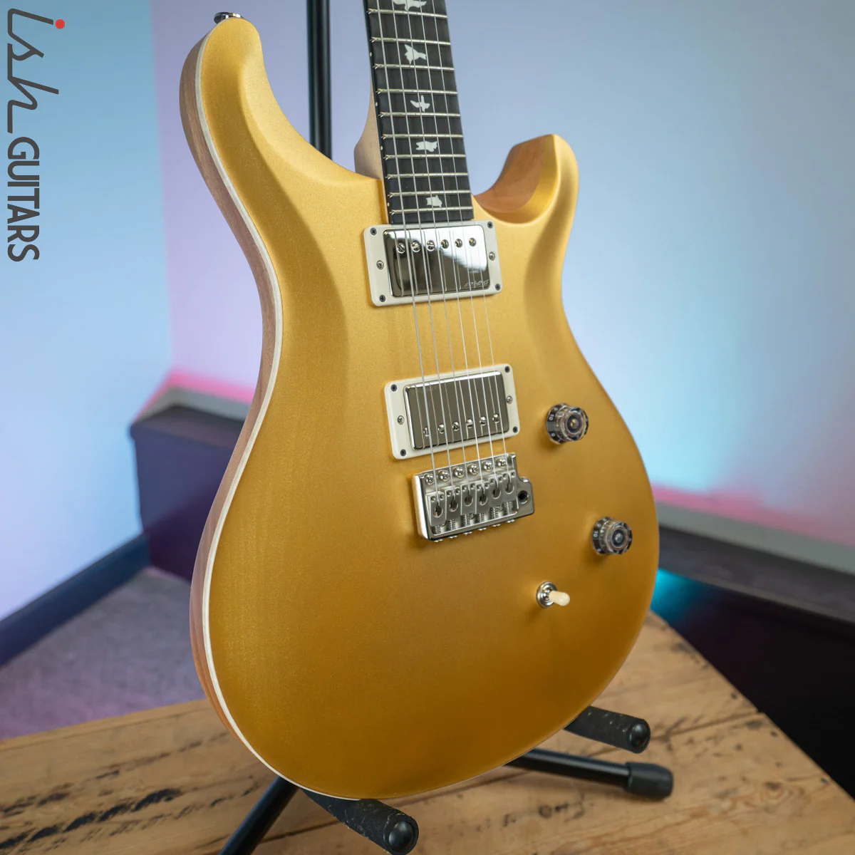 PRS CE 24 Satin Nitro 57/08 Ebony Fretboard Gold Top - Image 5