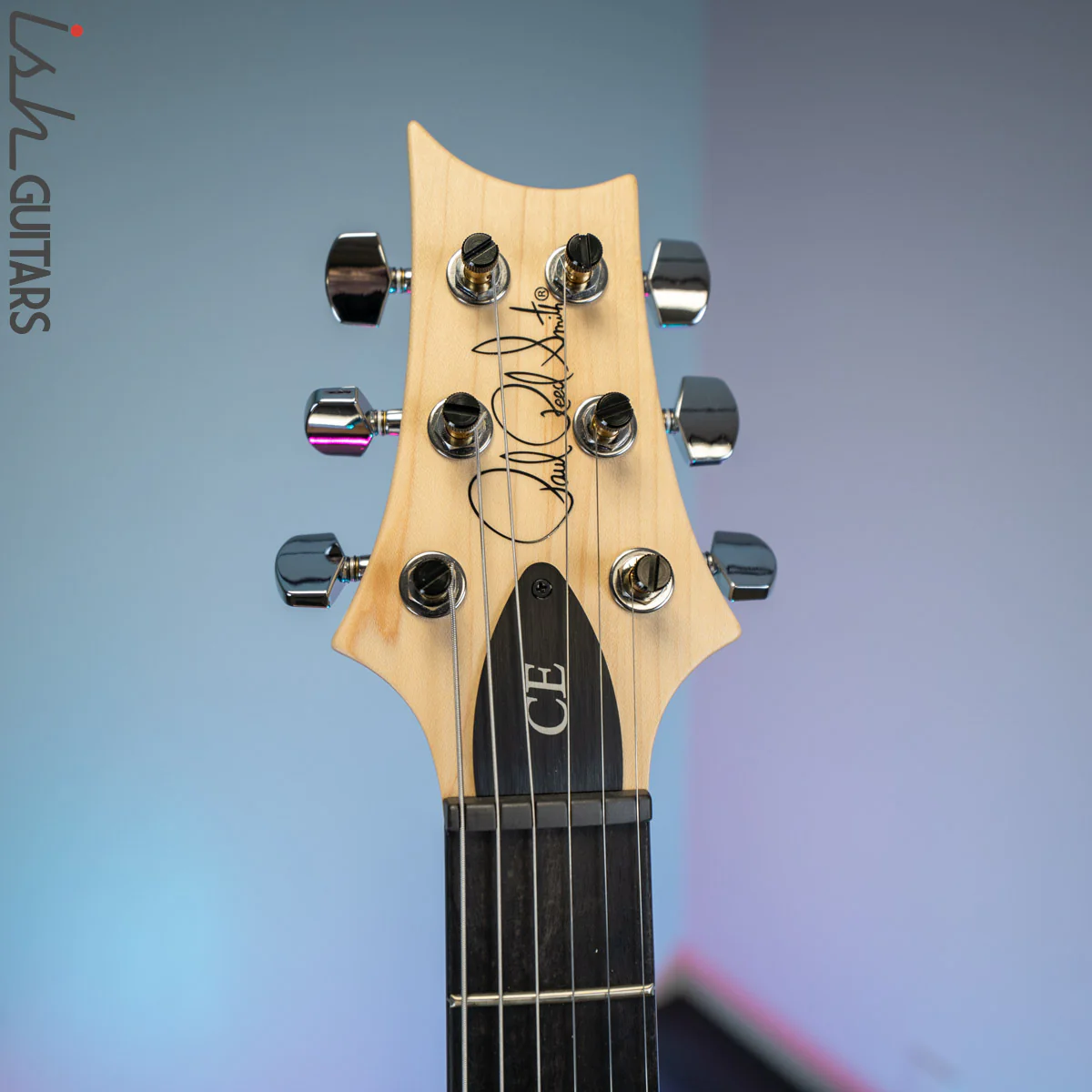 PRS CE 24 Satin Nitro 57/08 Ebony Fretboard Jet White - Image 6