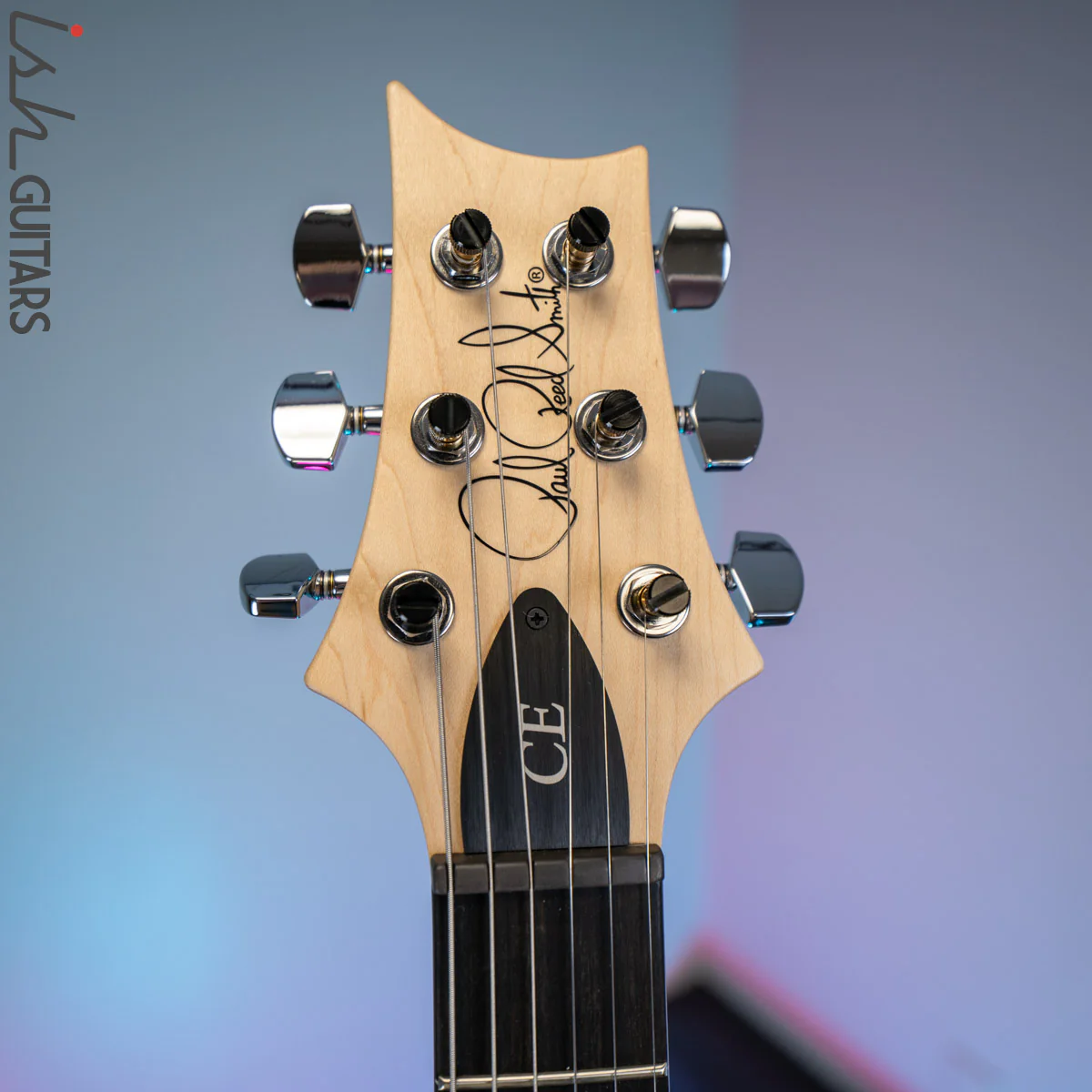 PRS CE 24 Satin Nitro 57/08 Ebony Fretboard Jet White - Image 6