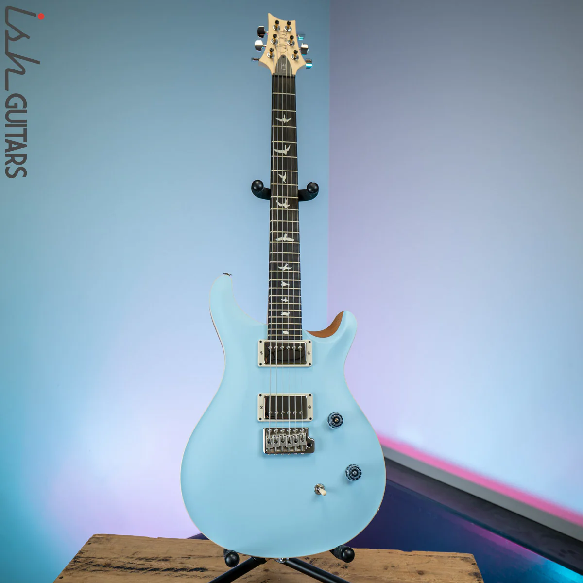 PRS CE 24 Satin Nitro 57/08 Ebony Fretboard Powder Blue - Image 2