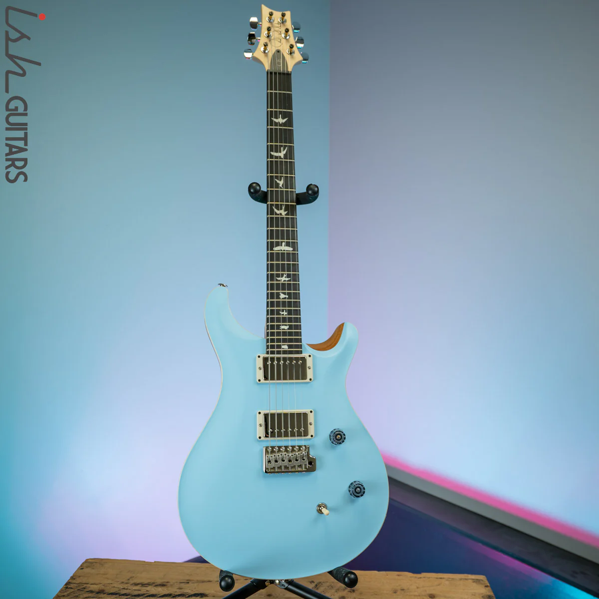 PRS CE 24 Satin Nitro 57/08 Ebony Fretboard Powder Blue - Image 2