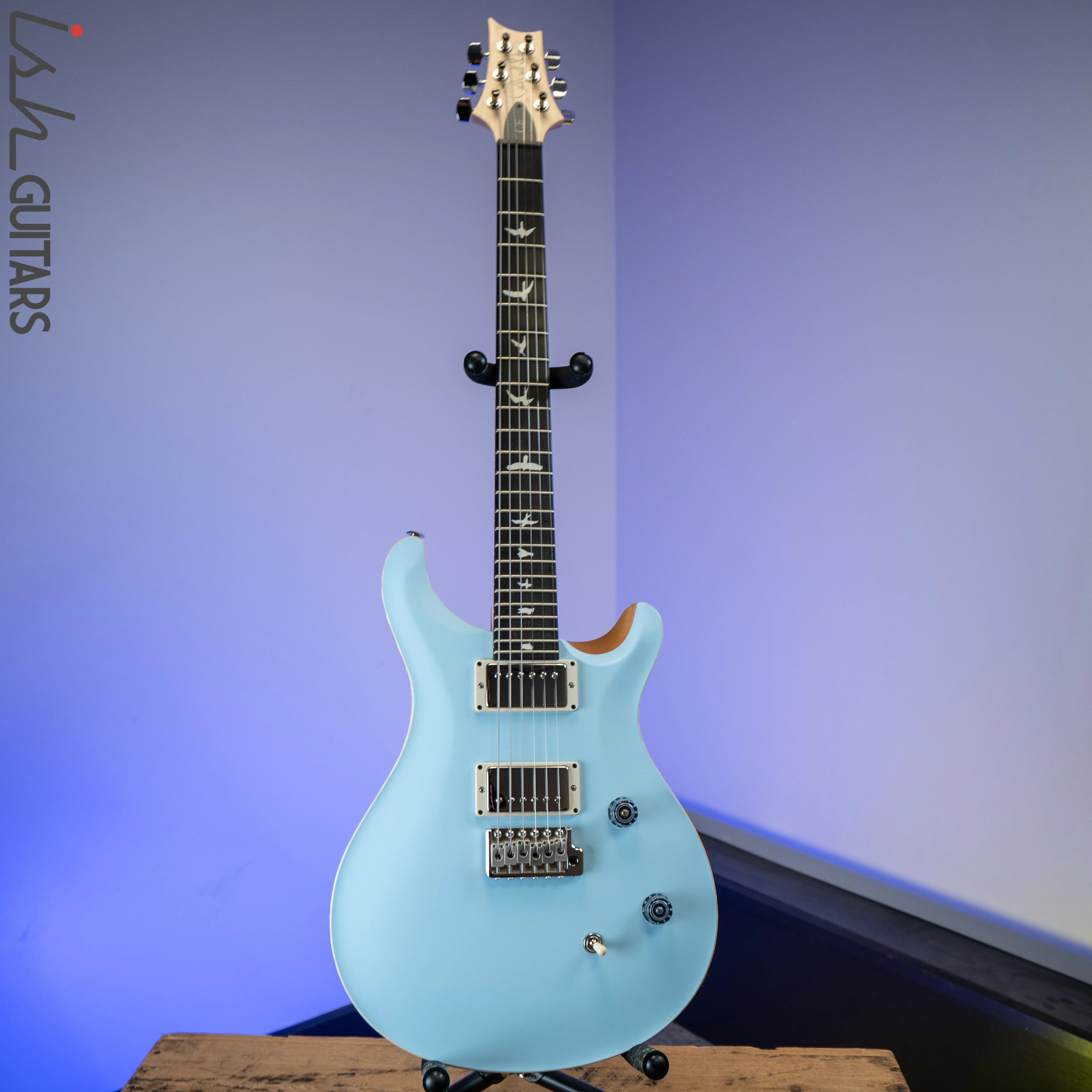 PRS CE 24 Satin Nitro 57/08 Ebony Fretboard Powder Blue - Image 2