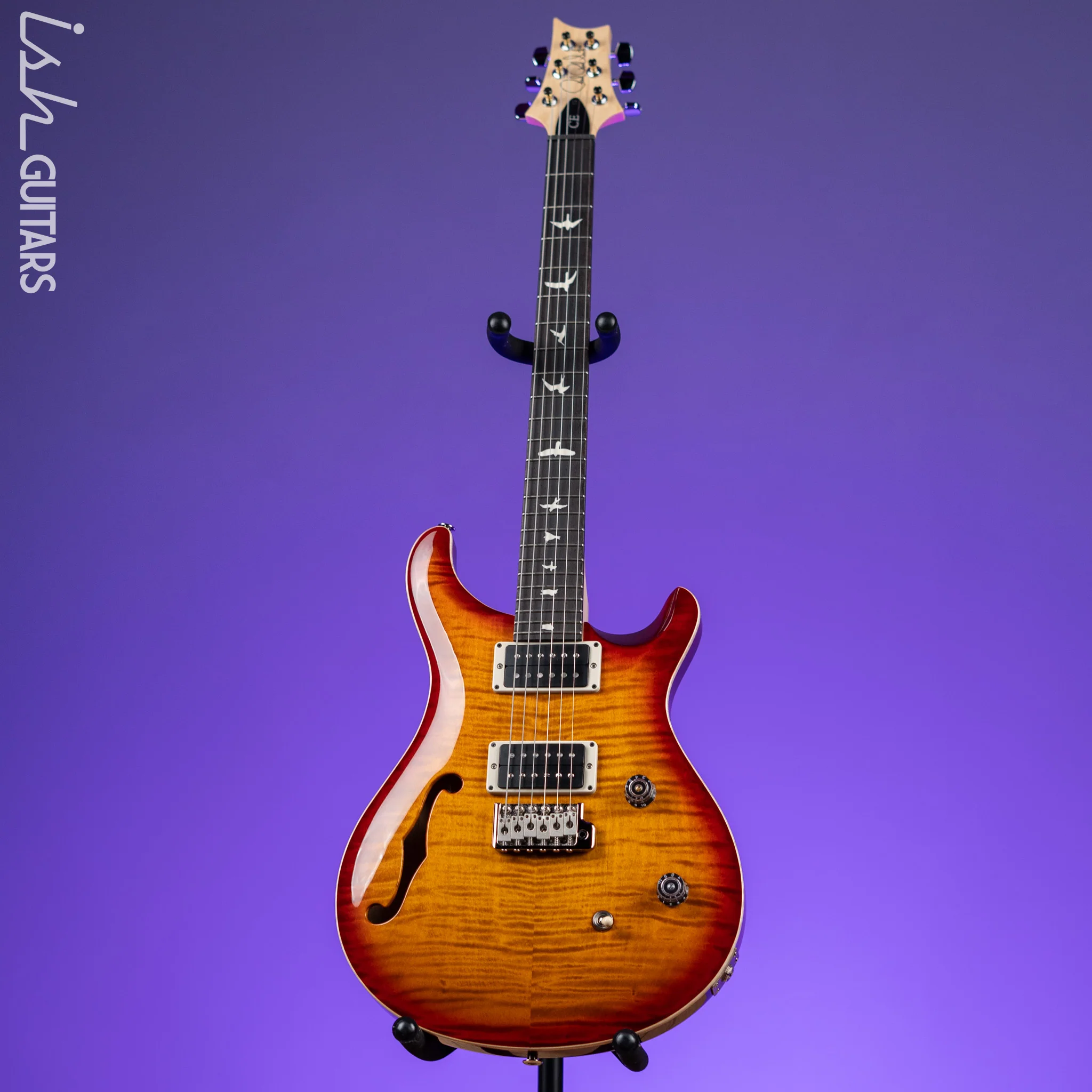 PRS CE 24 Semi-Hollow Dark Cherry Sunburst - Image 2