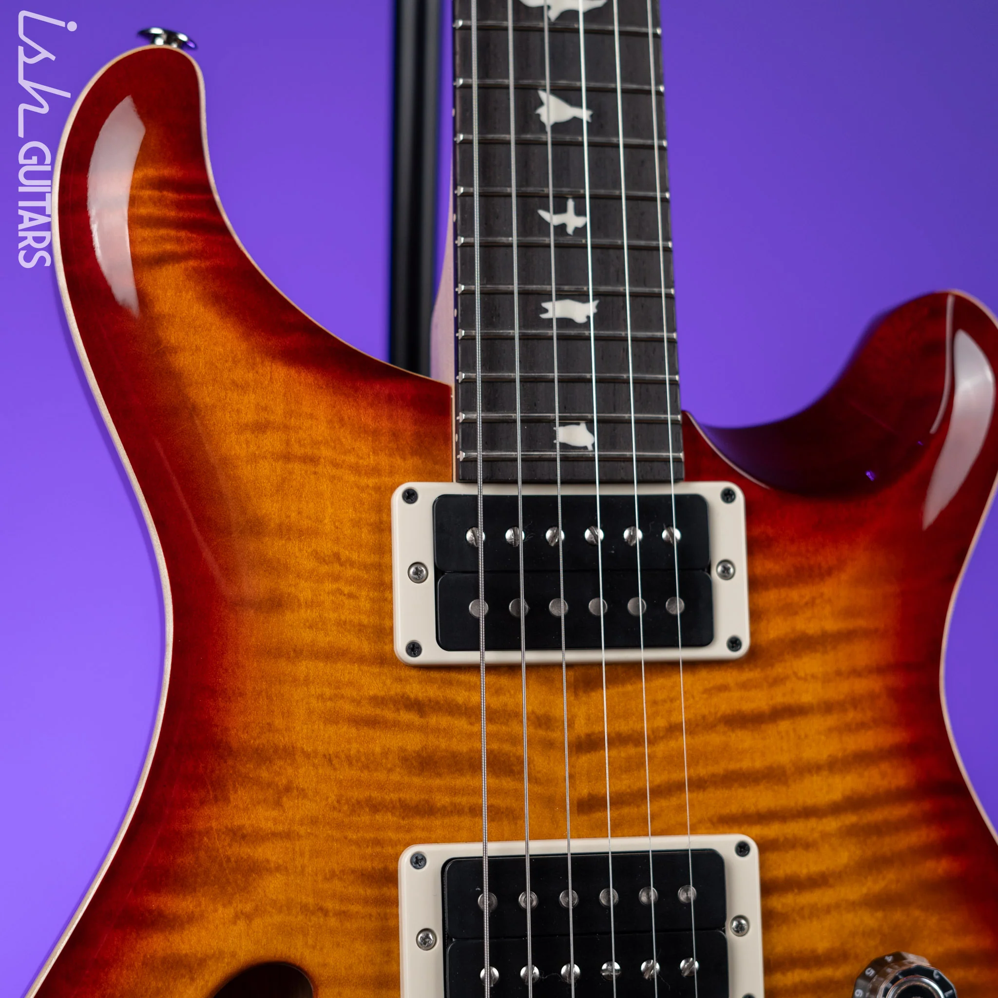 PRS CE 24 Semi-Hollow Dark Cherry Sunburst - Image 3