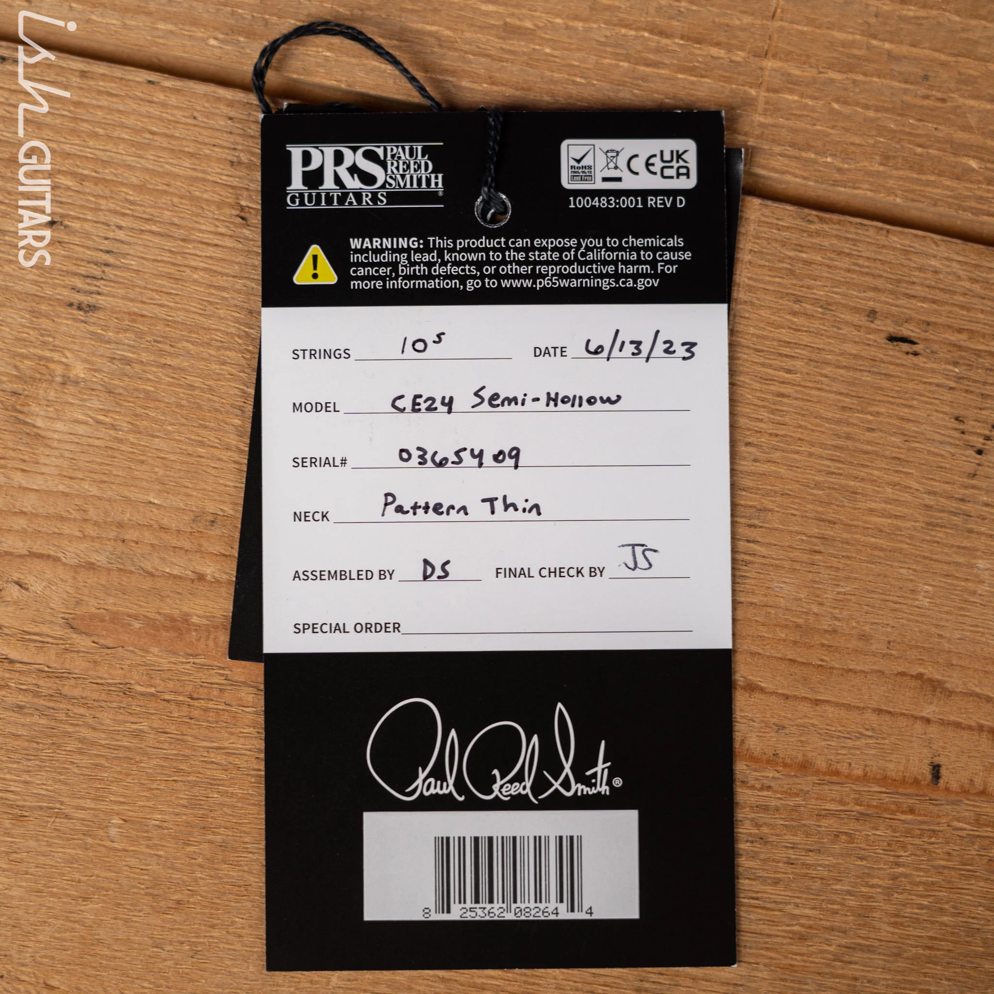 PRS CE 24 Semi-Hollow Eriza Verde - Image 12