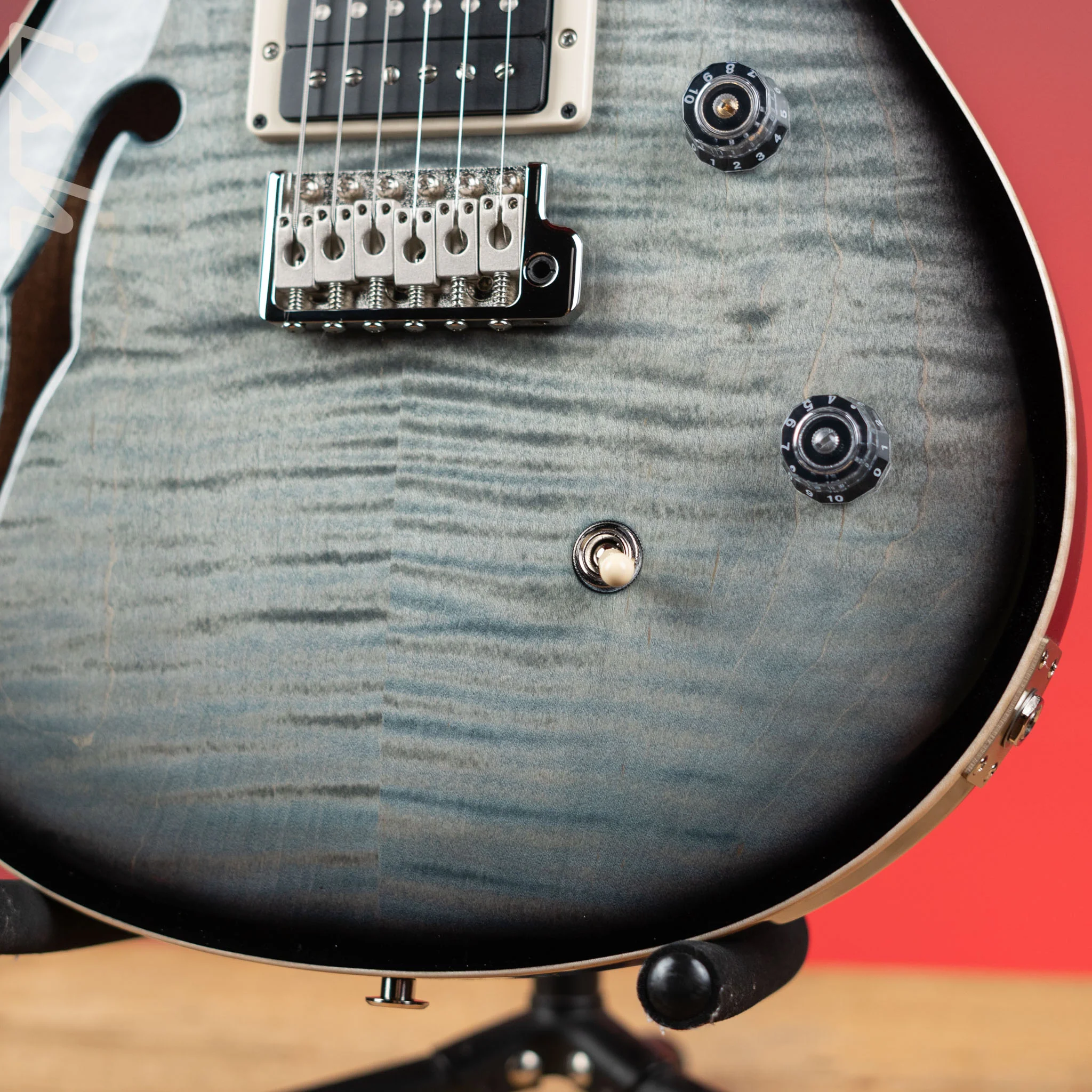 PRS CE 24 Semi-Hollow Faded Blue Smokeburst - Image 4