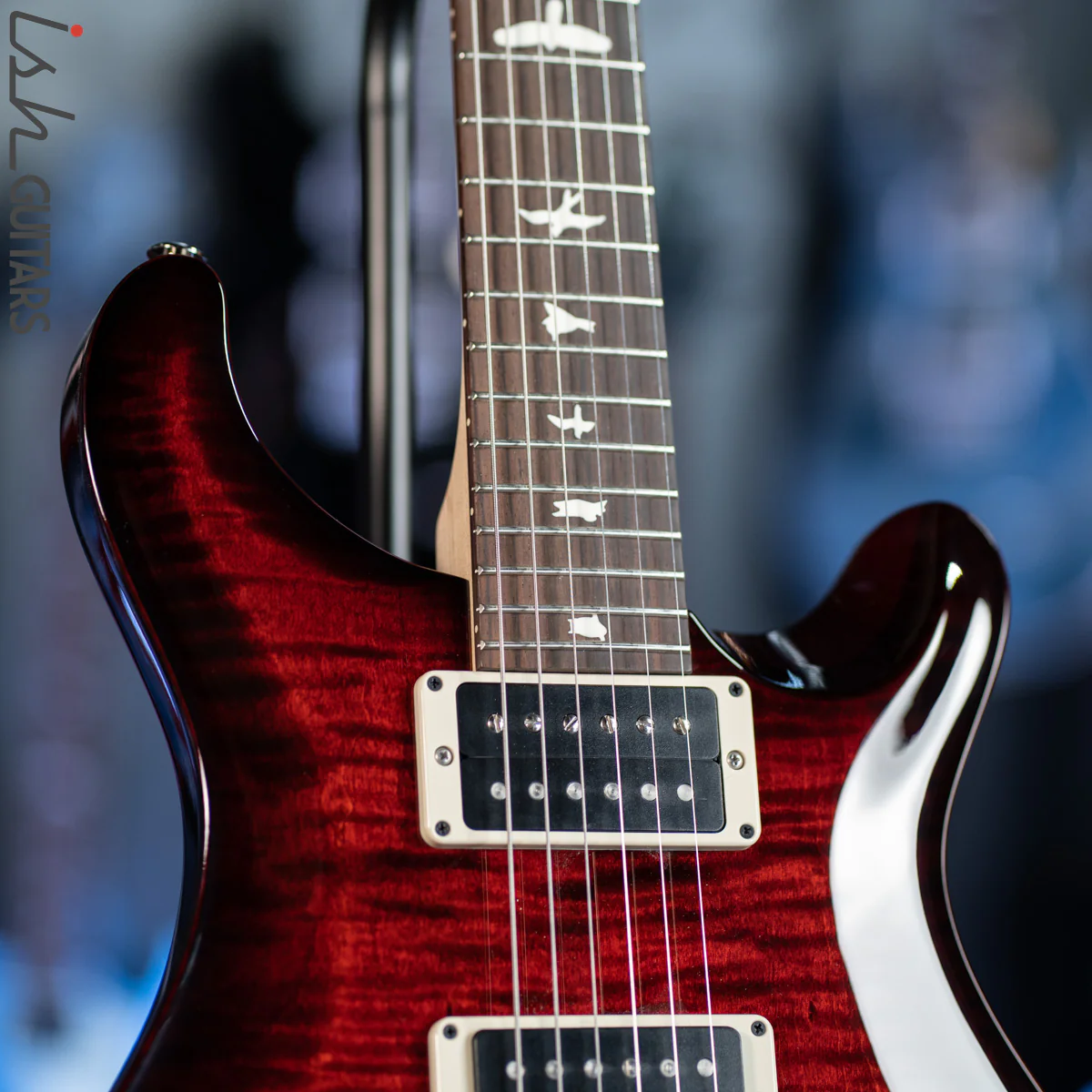 PRS CE 24 Semi-Hollow Fire Red Burst Smokewrap - Image 5