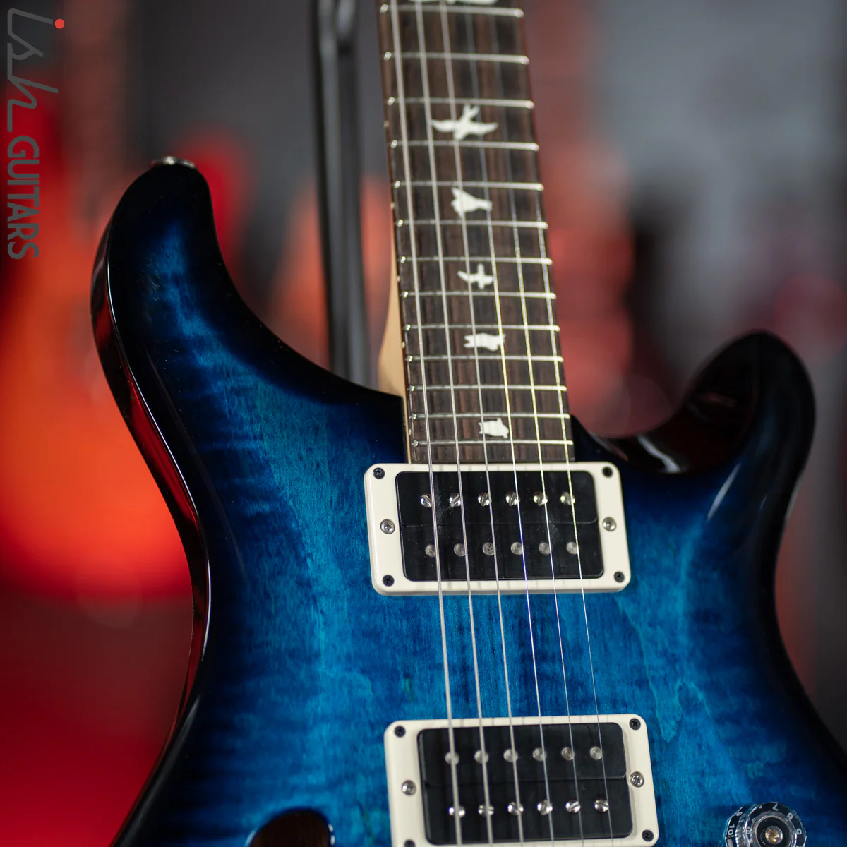 PRS CE 24 Semi-Hollow Whale Blue Smokewrap - Image 5