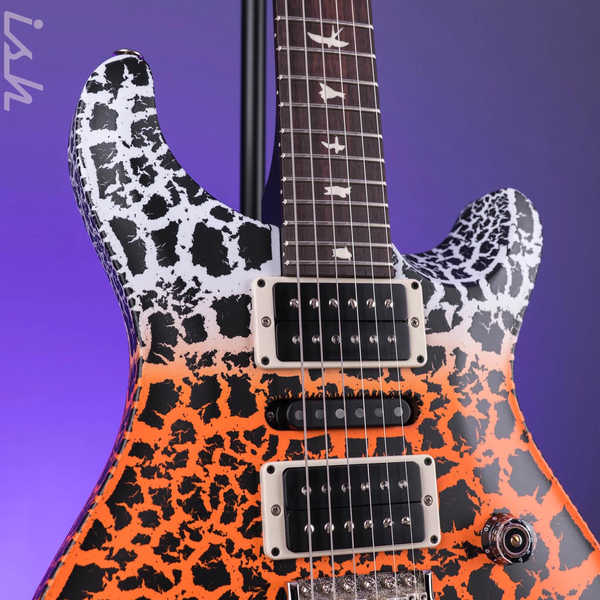 PRS CE 24 Special Candy Corn Crackle w/ Black Satin Neck - Image 4