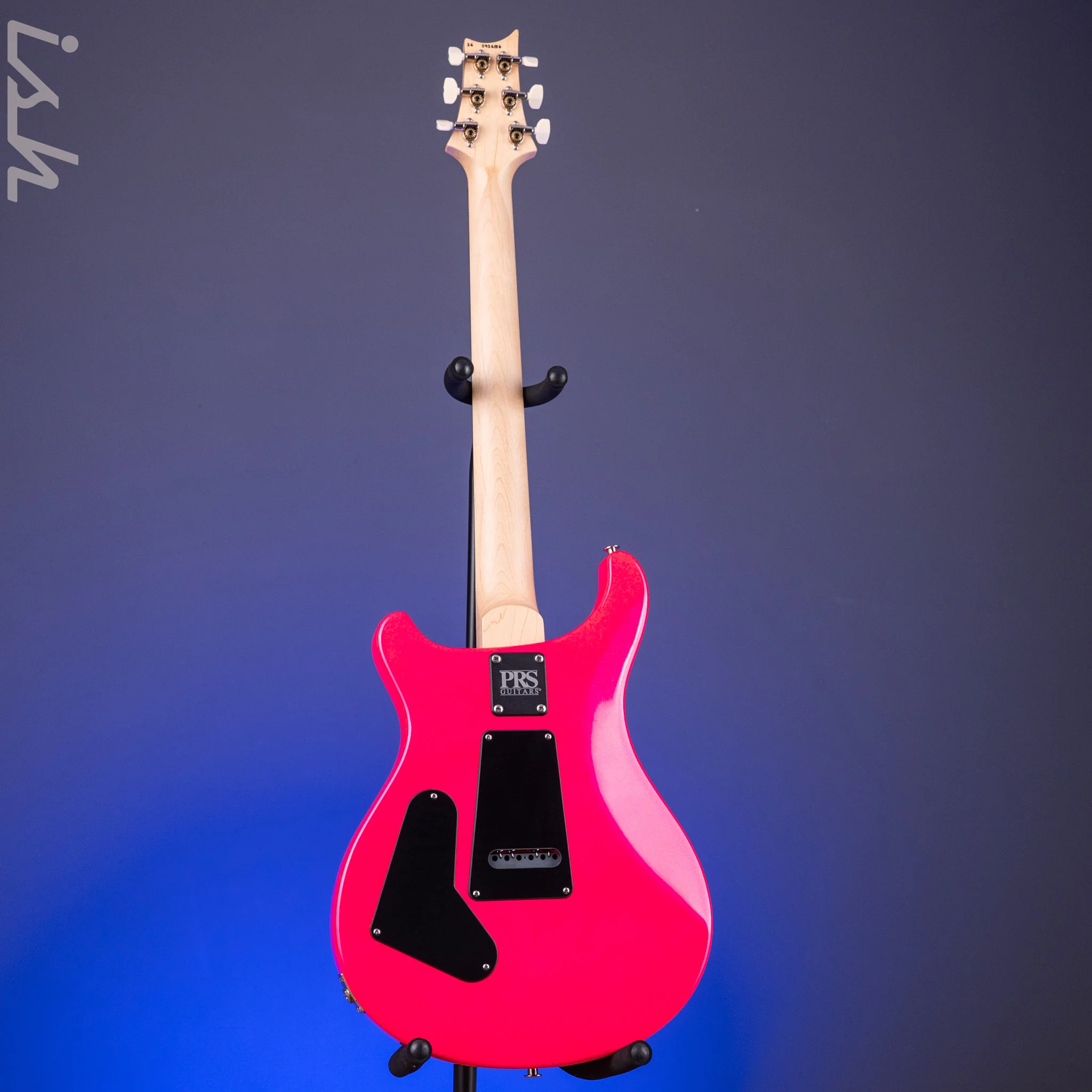 PRS CE 24 Sprayer's Choice Neon Pink Hollowflake Blue Speckle - Image 10