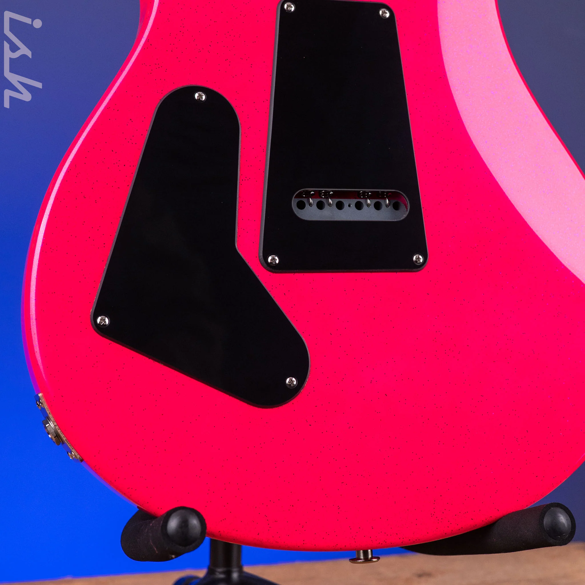 PRS CE 24 Sprayer's Choice Neon Pink Hollowflake Blue Speckle - Image 13
