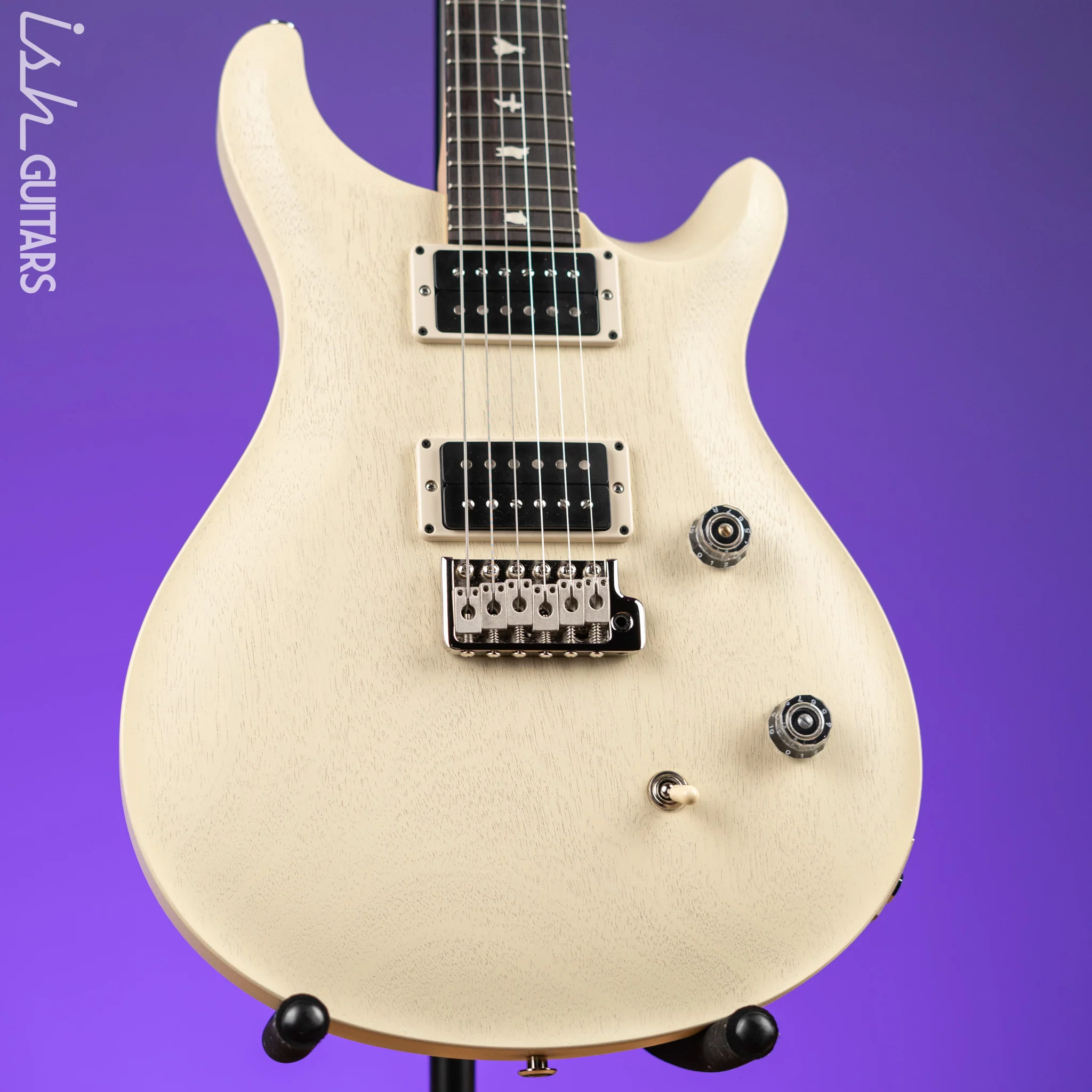 PRS CE 24 Standard Satin Electric Guitar Antique White Demo