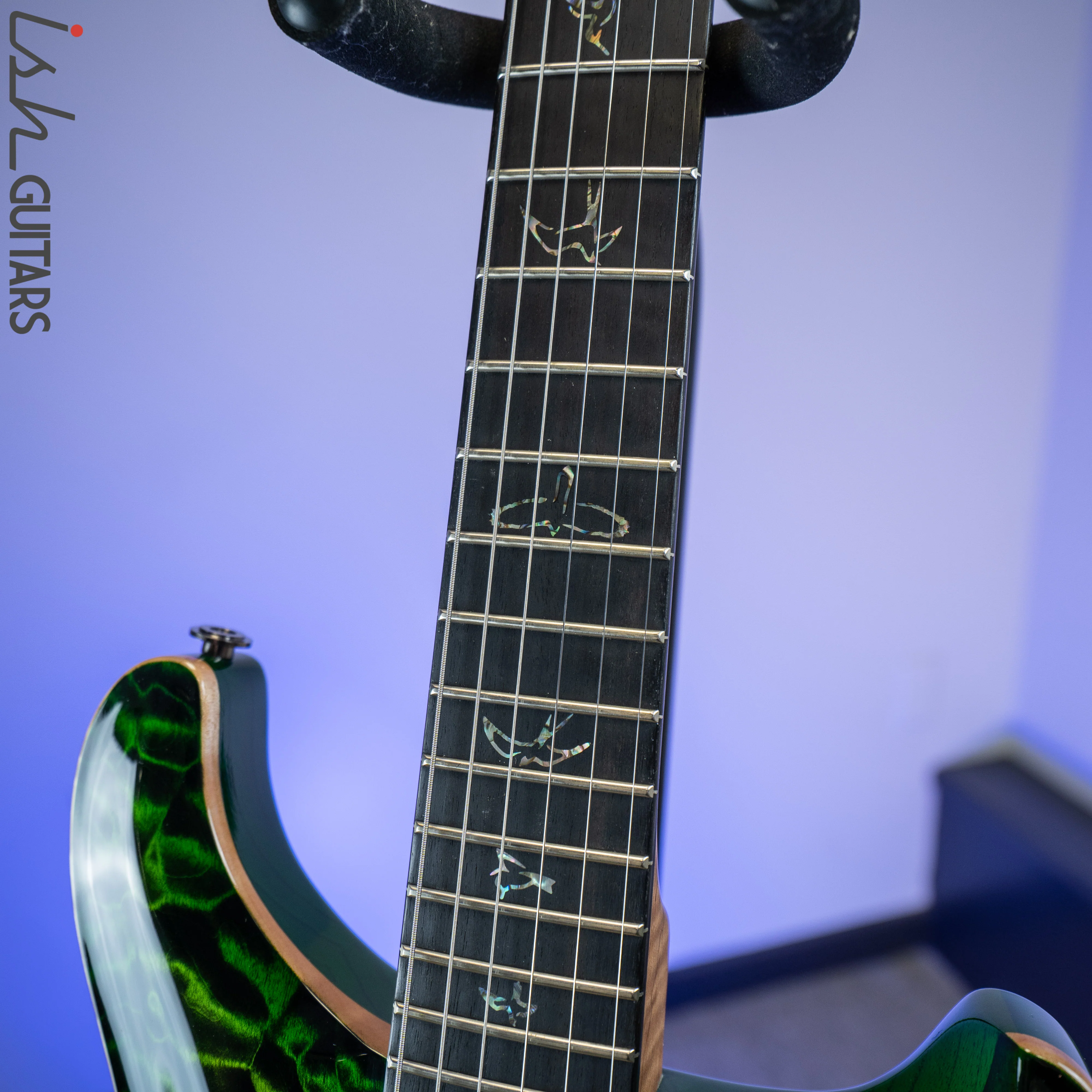 PRS Wood Library Custom 22 Soapbar Jade Green Burst Torrified Maple Neck - Image 6