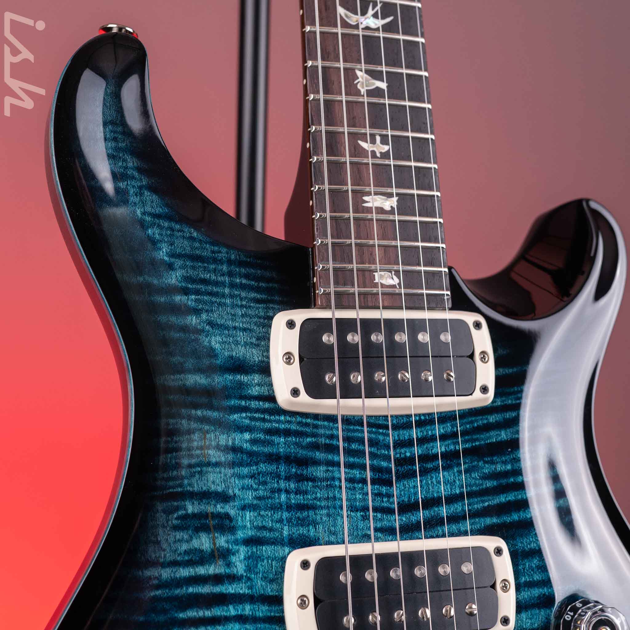 PRS Custom 24-08 Electric Guitar Cobalt Smokeburst - Image 3