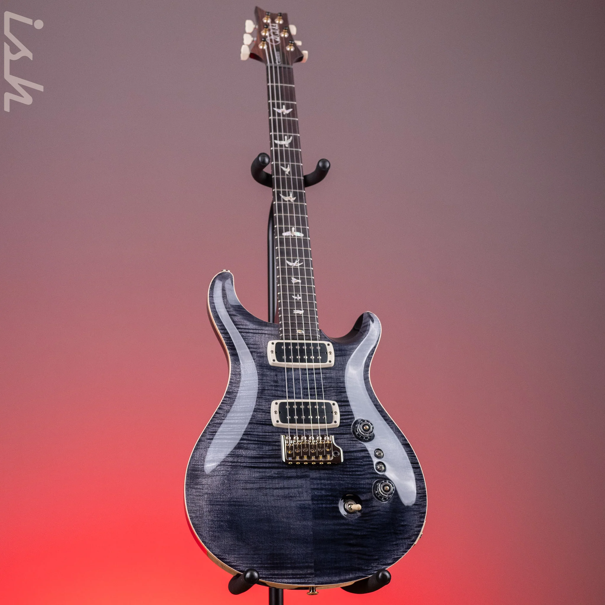 PRS Custom 24-08 Electric Guitar Grey Black - Image 2