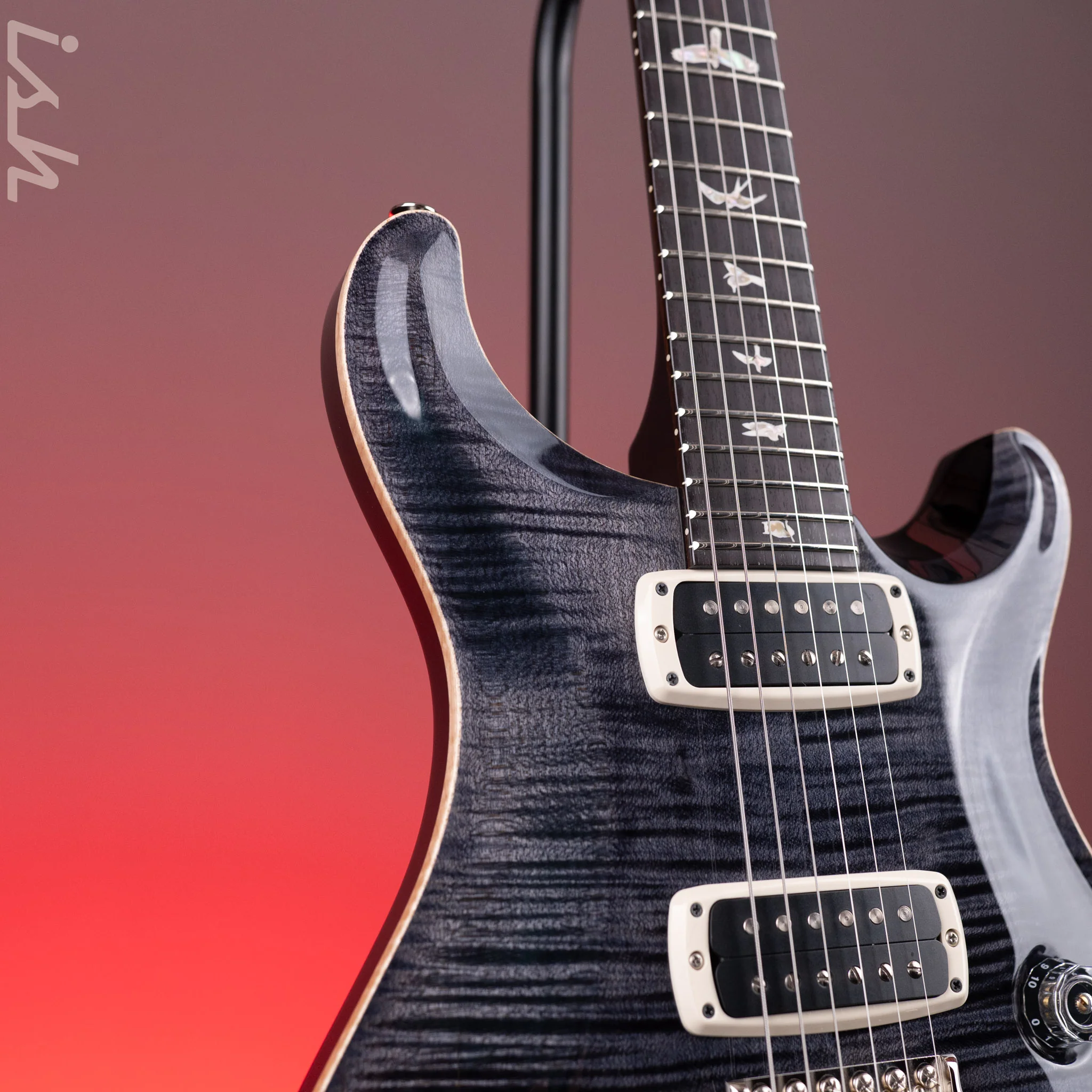 PRS Custom 24-08 Electric Guitar Grey Black - Image 3