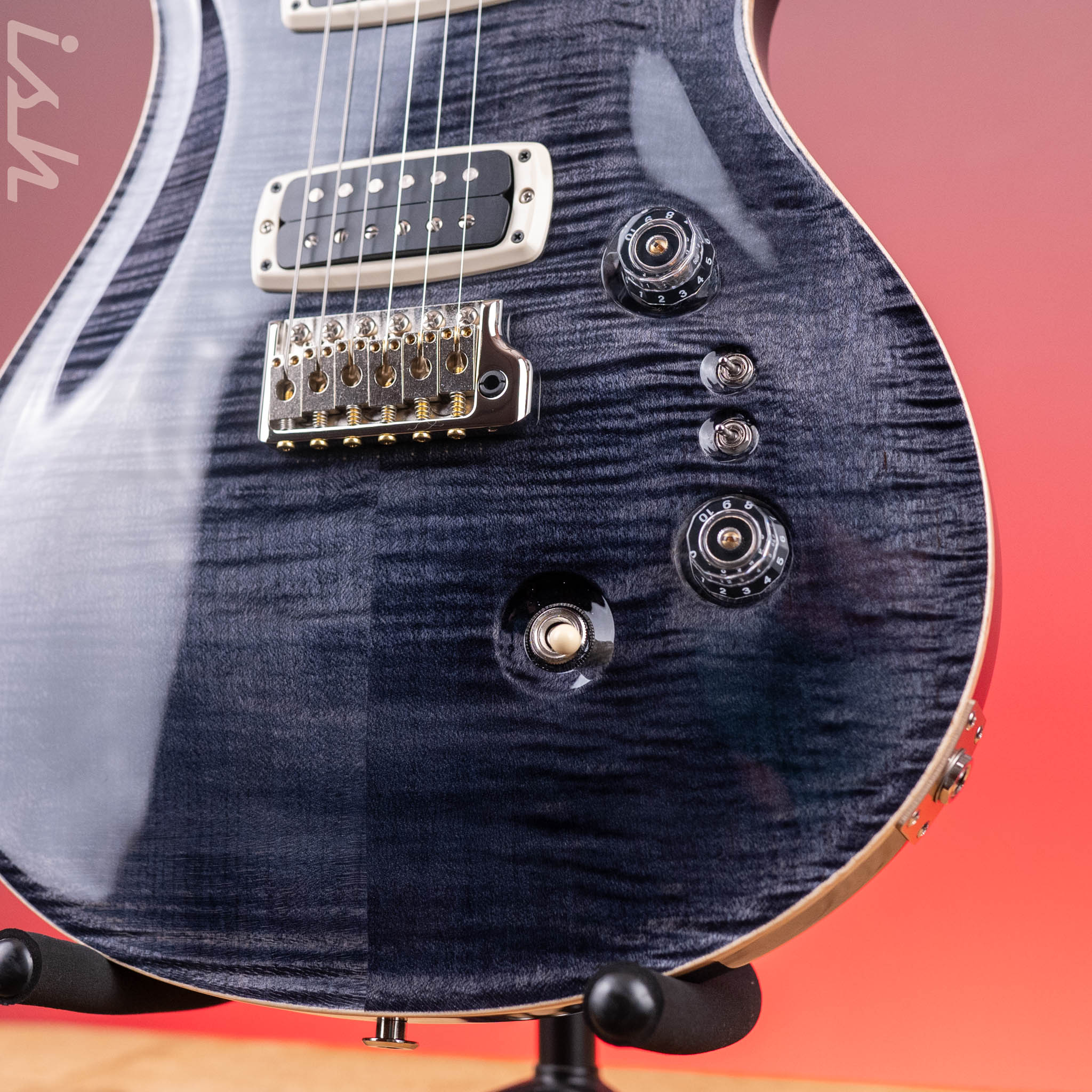 PRS Custom 24-08 Electric Guitar Grey Black - Image 5