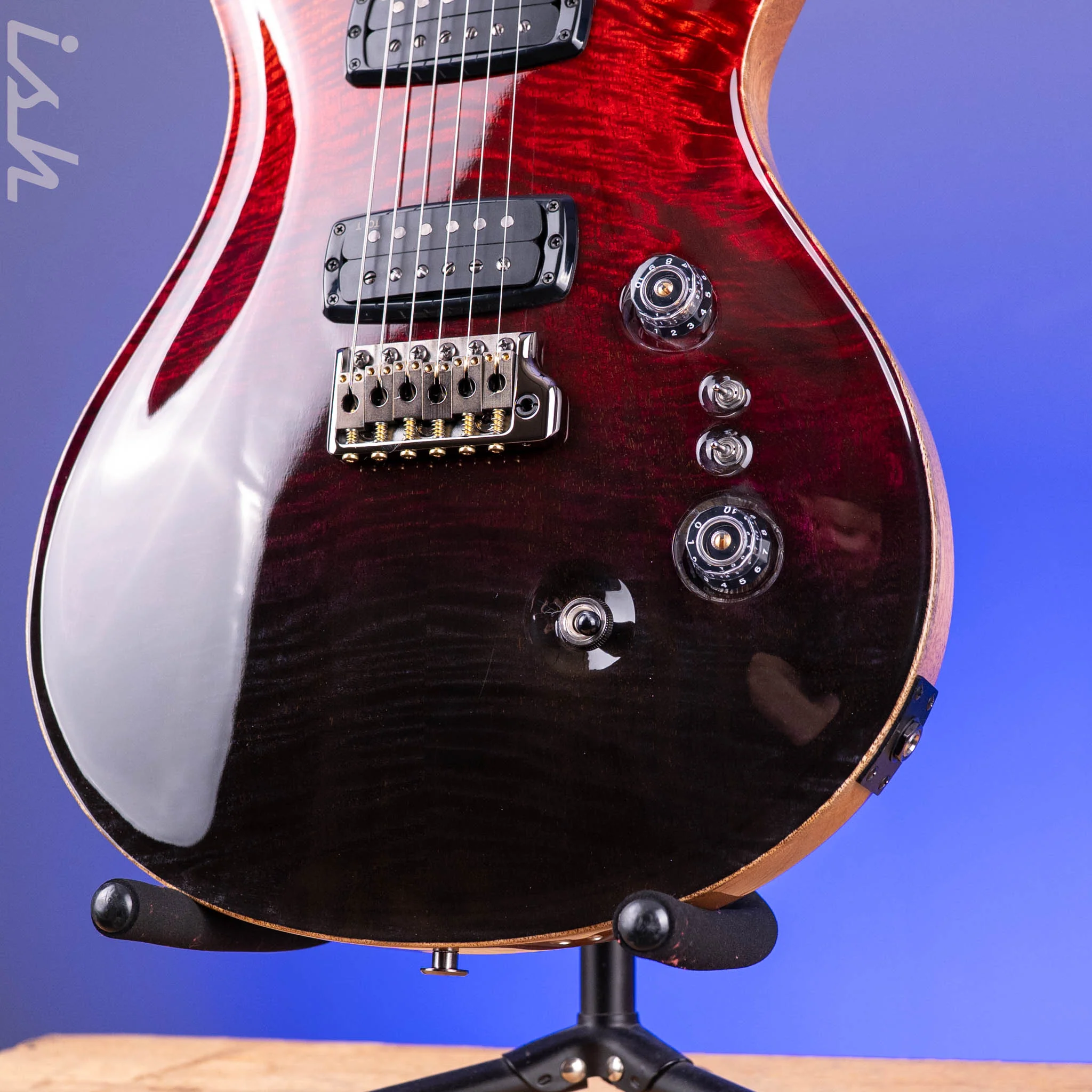 PRS Custom 24-08 Mango Top Limited Edition Fire Red / Gray Black Fade - Image 5