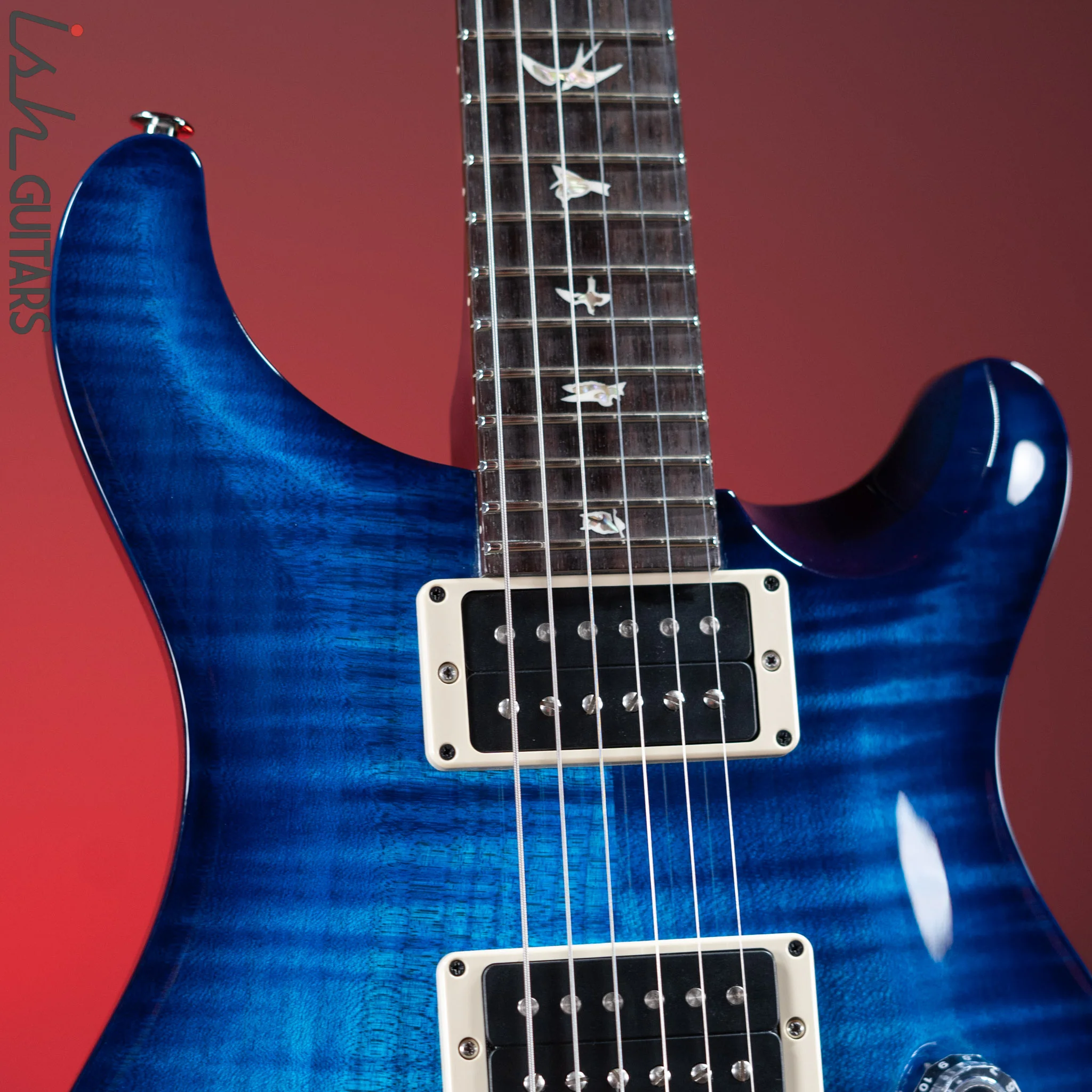PRS Custom 24-08 Matteo Blue w/ Wrap Burst - Image 3