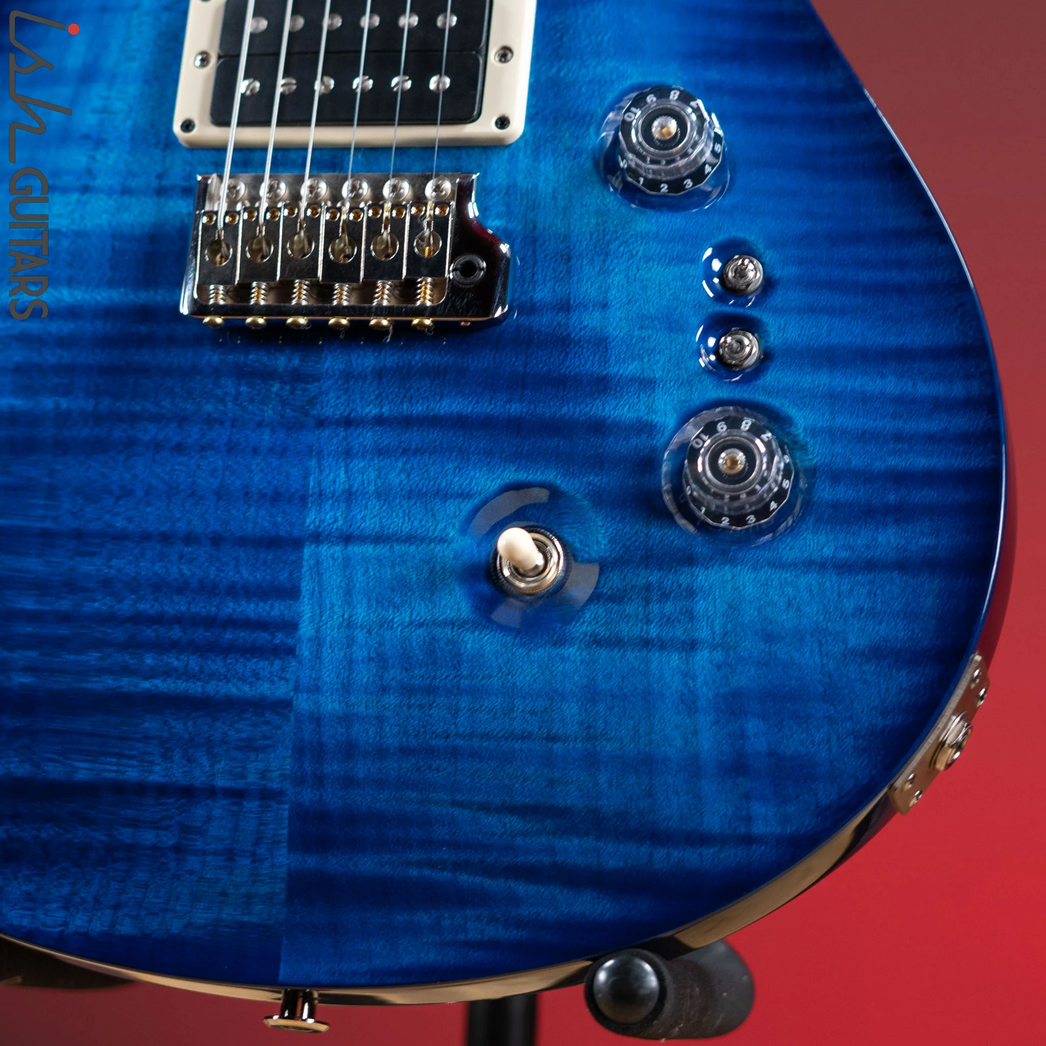 PRS Custom 24-08 Matteo Blue w/ Wrap Burst - Image 4