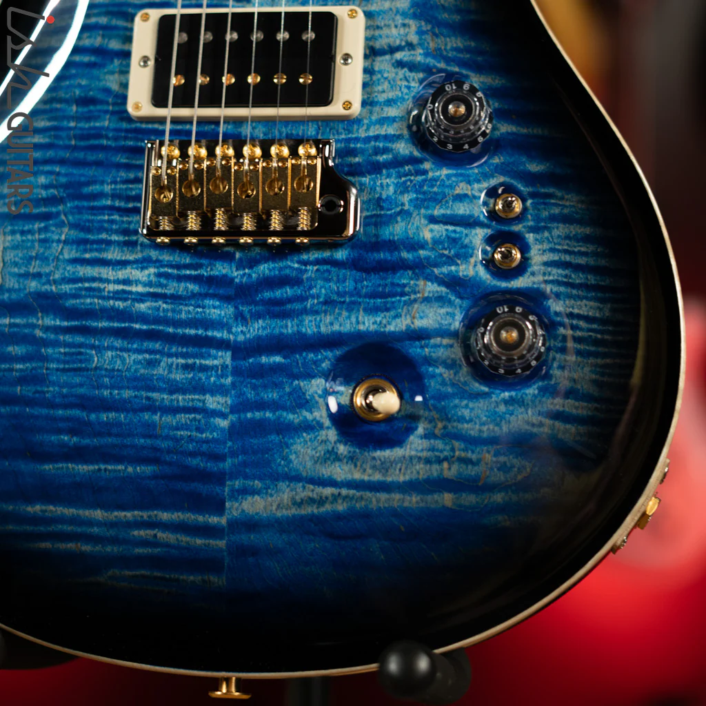 PRS Custom 24 35th Anniversary 10 Top Aquamarine w/ Black Burst - Image 4