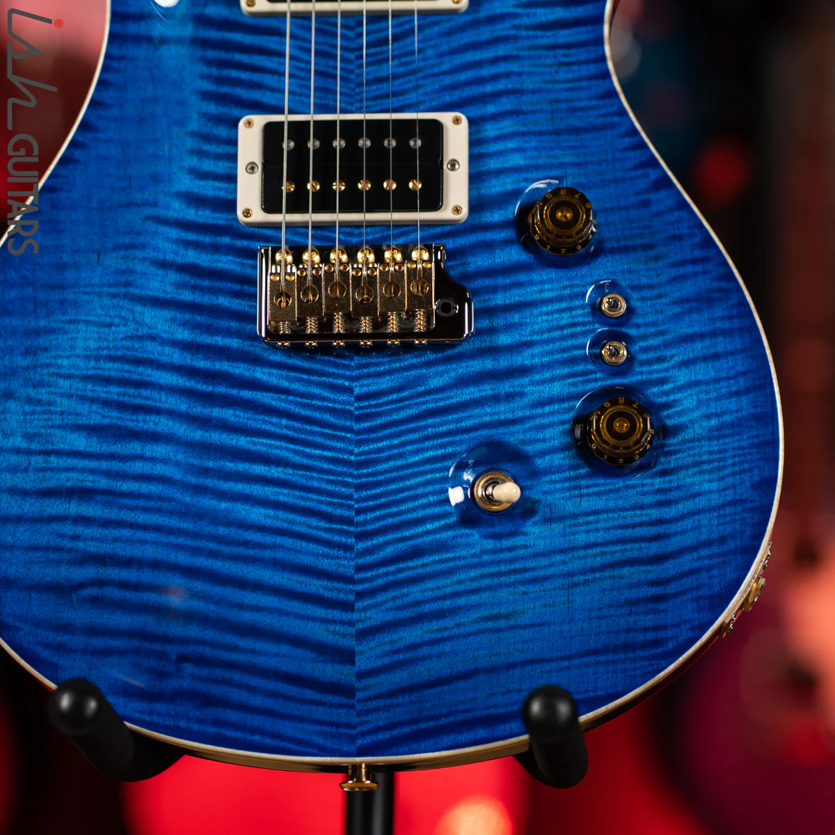 PRS Custom 24 35th Anniversary Guitar Blue Matteo 10 Top - Image 4