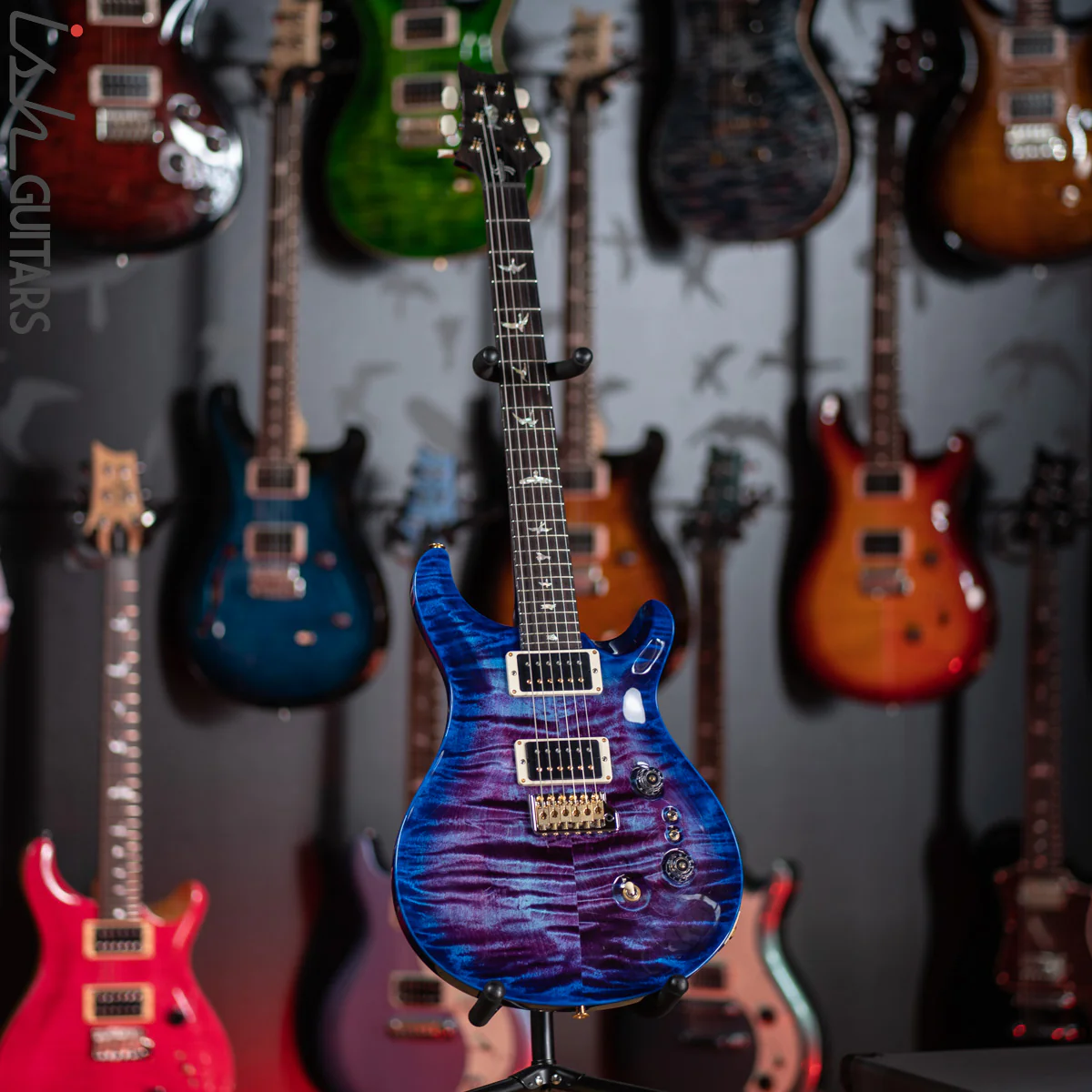 PRS Custom 24 35th Anniversary Guitar Violet Blueburst Wrap 10 Top - Image 2