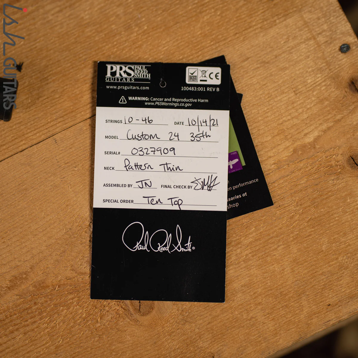 PRS Custom 24 35th Anniversary Violet Blue Burst Wrap 10 Top - Image 13