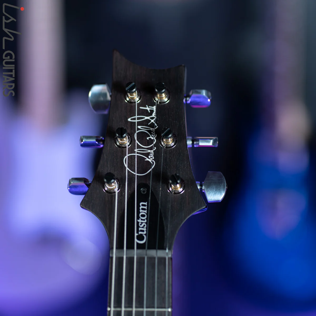 PRS Custom 24 Custom Color Black Gold Burst Electric Guitar - Image 5